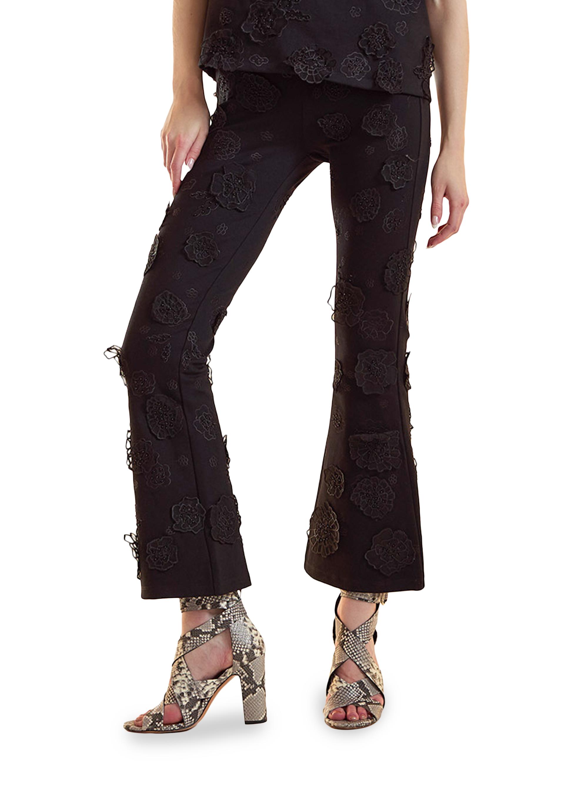 Cynthia Rowley Sequin Flared Pants | Saks Fifth Avenue