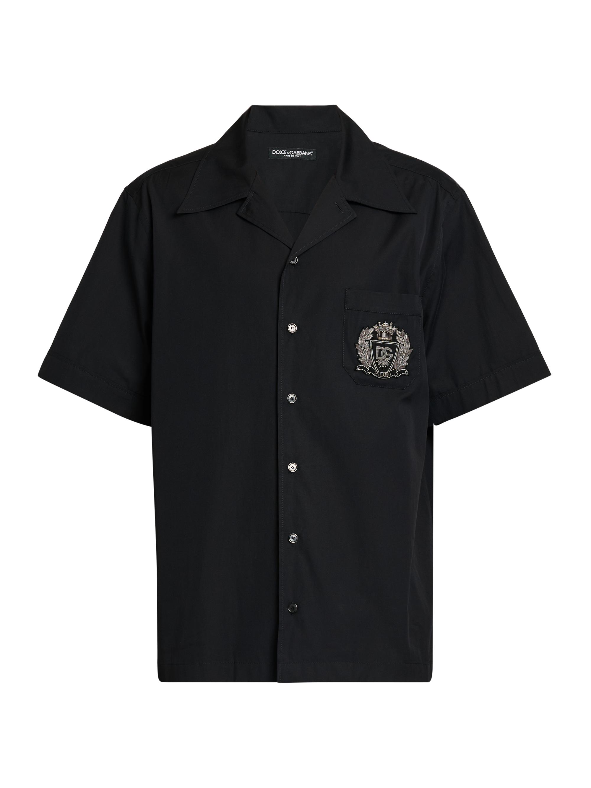 Versace Barocco Jacquard Cotton Poplin Shirt | Saks Fifth Avenue