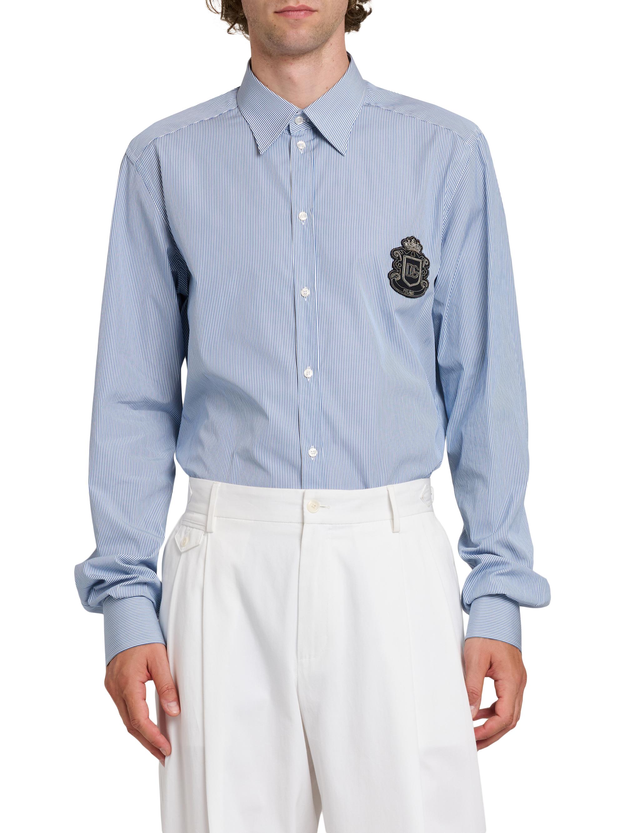 Dolce&Gabbana Striped Cotton Poplin Oversized Shirt | Saks Fifth