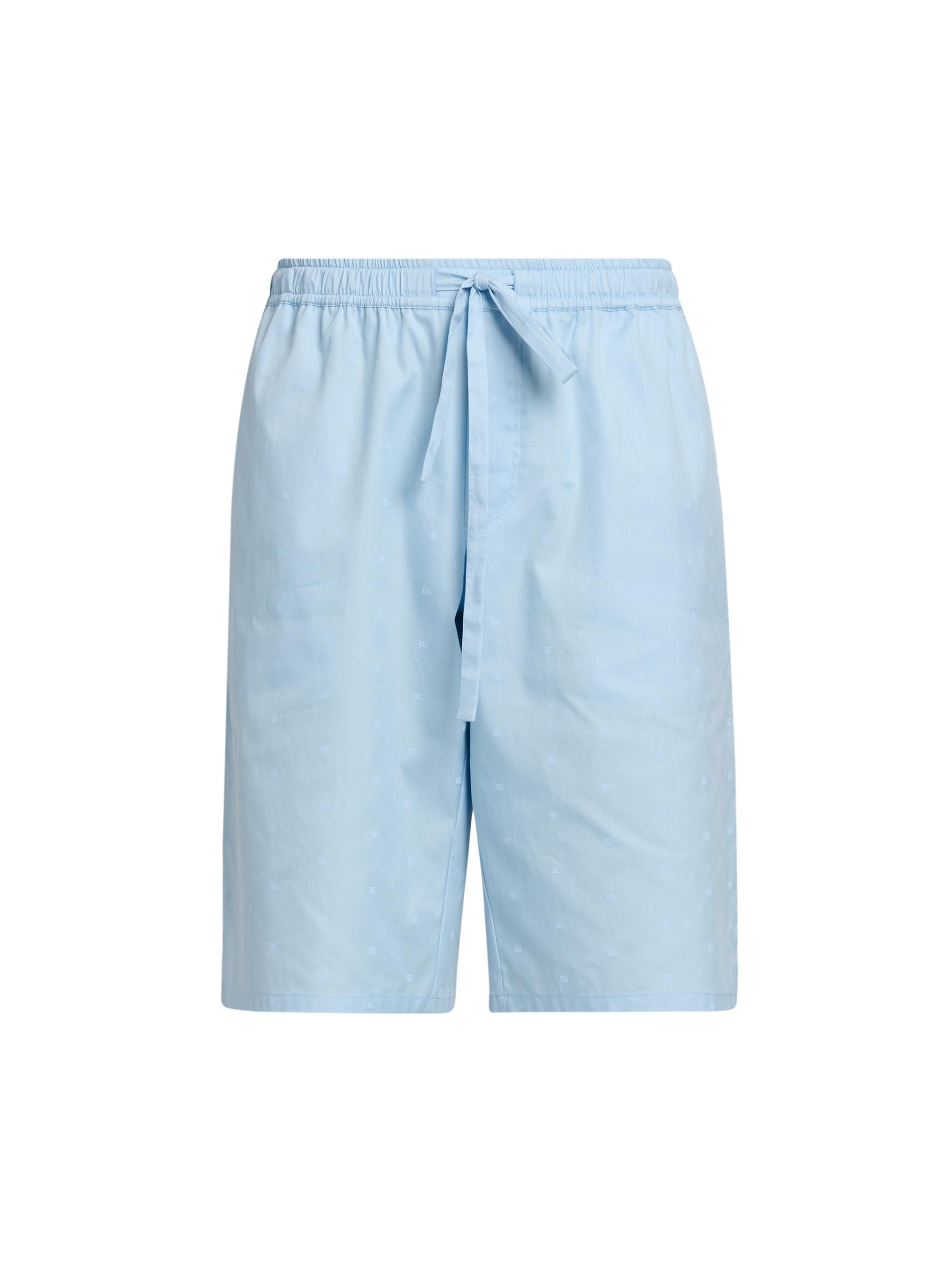 Dolce & Gabbana Men's Micro-Logo Cotton Drawstring Shorts - Dg Piccolo Azzurro