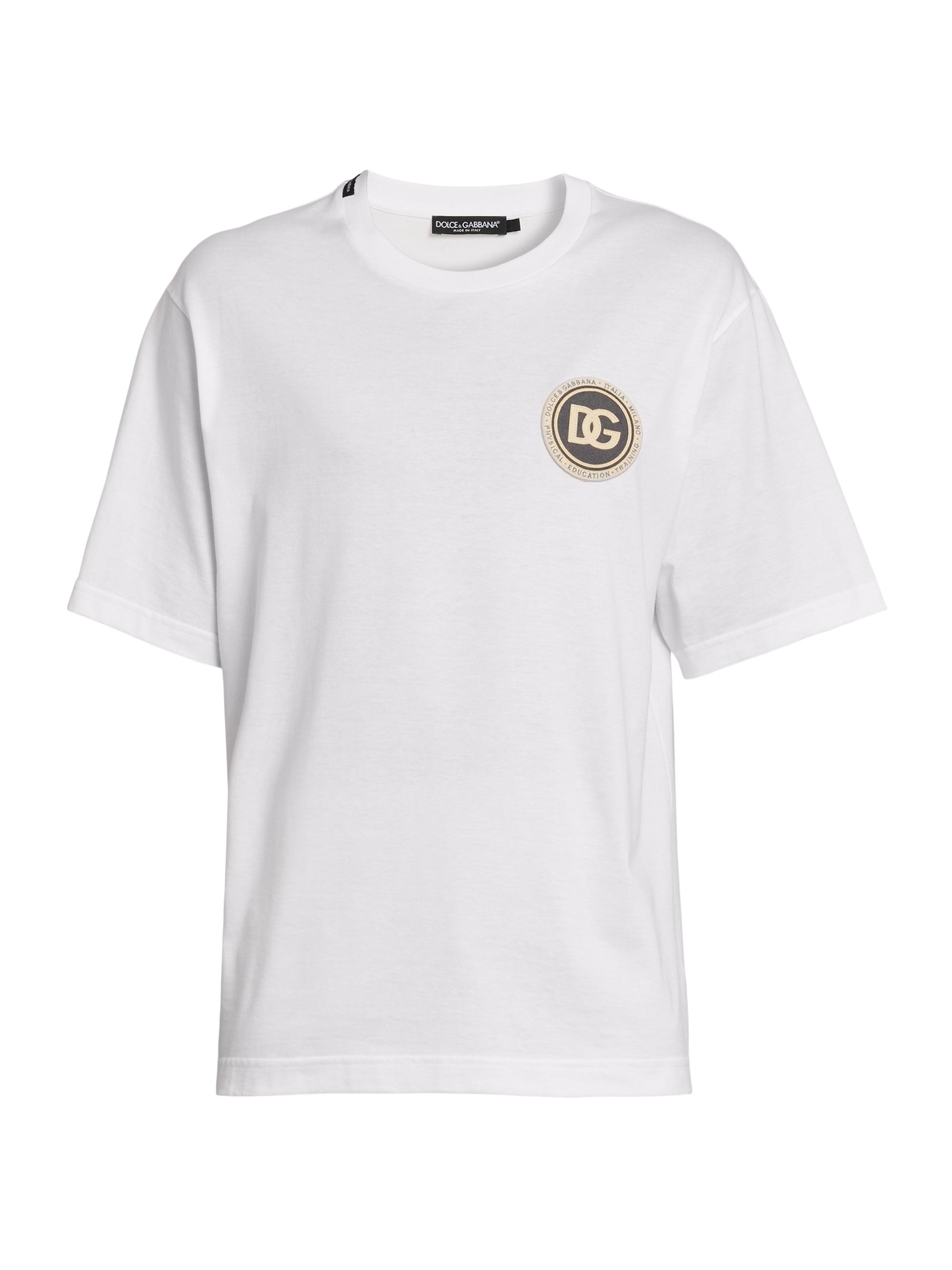 Dolce & Gabbana Men's Logo Cotton T-Shirt - Bianco Ottico