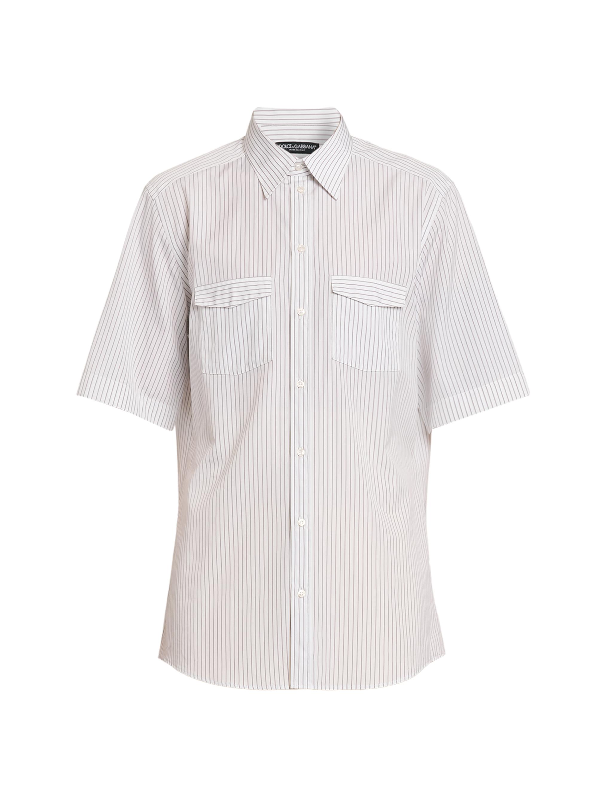 Dolce & Gabbana Men's Striped Cotton Poplin Shirt - Rigato