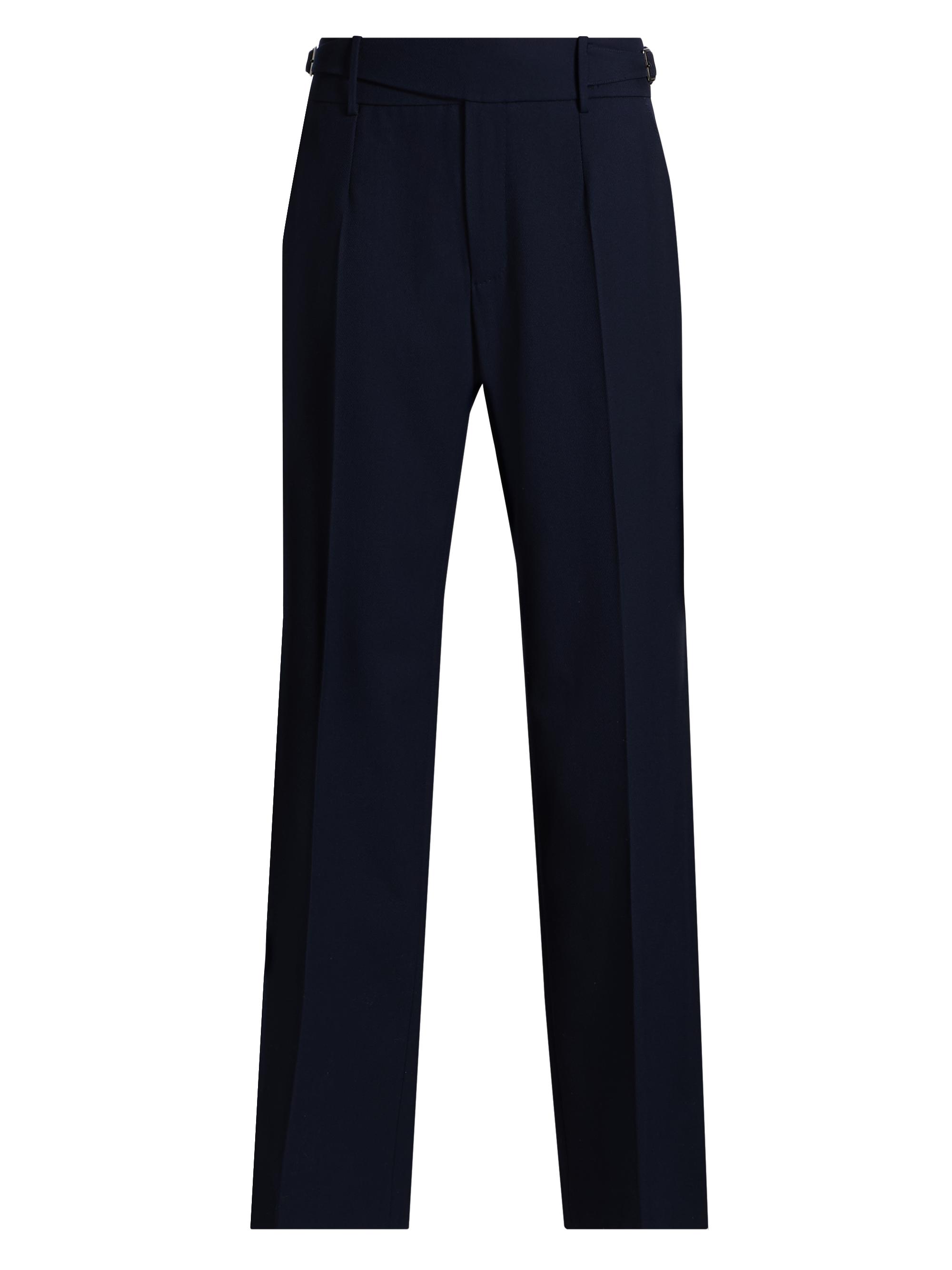 Dolce & Gabbana Men's Creased-Front Wool Trousers - Blu Scurissimo