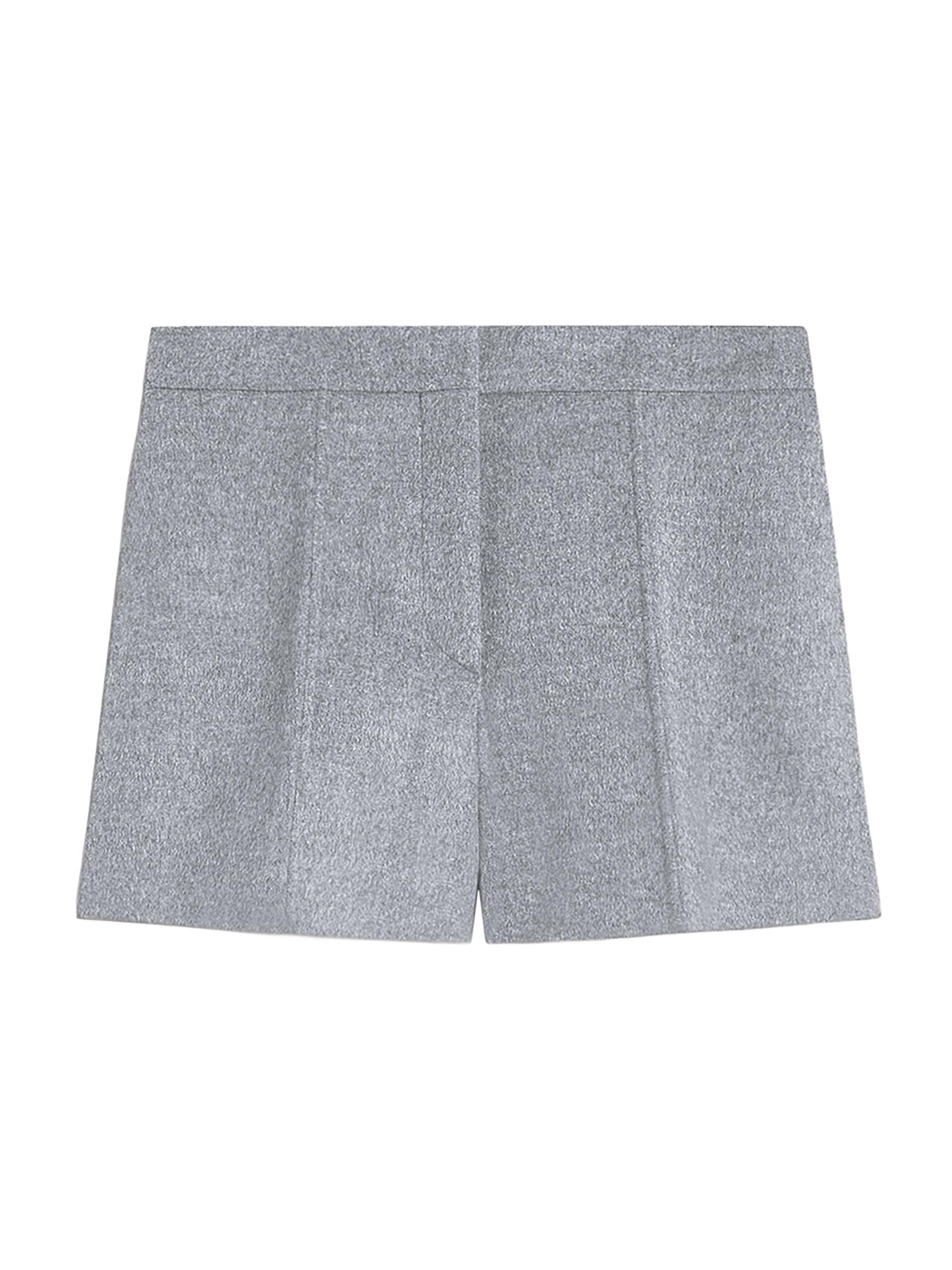 Sportmax Women's Double Runway Cloth Shorts - Medium Grey Melange