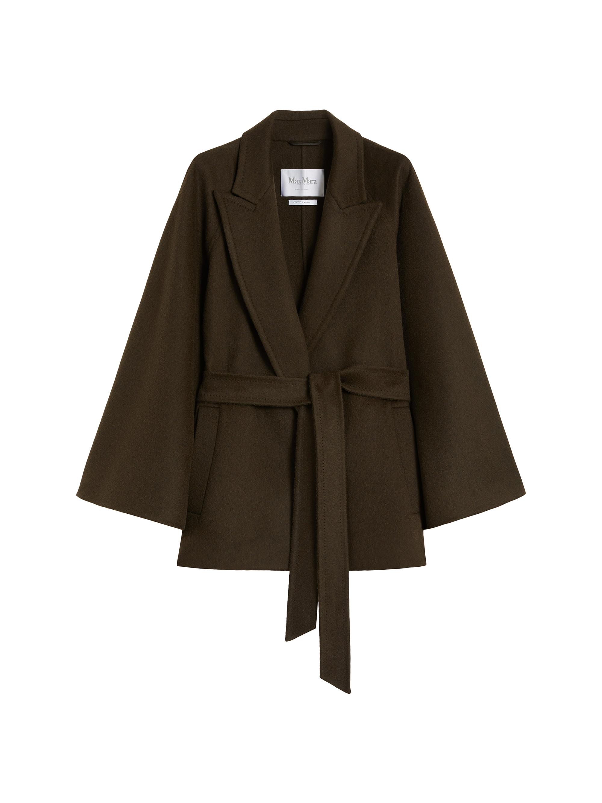 Max Mara Women's Camel Coat with Belt - Moss Green