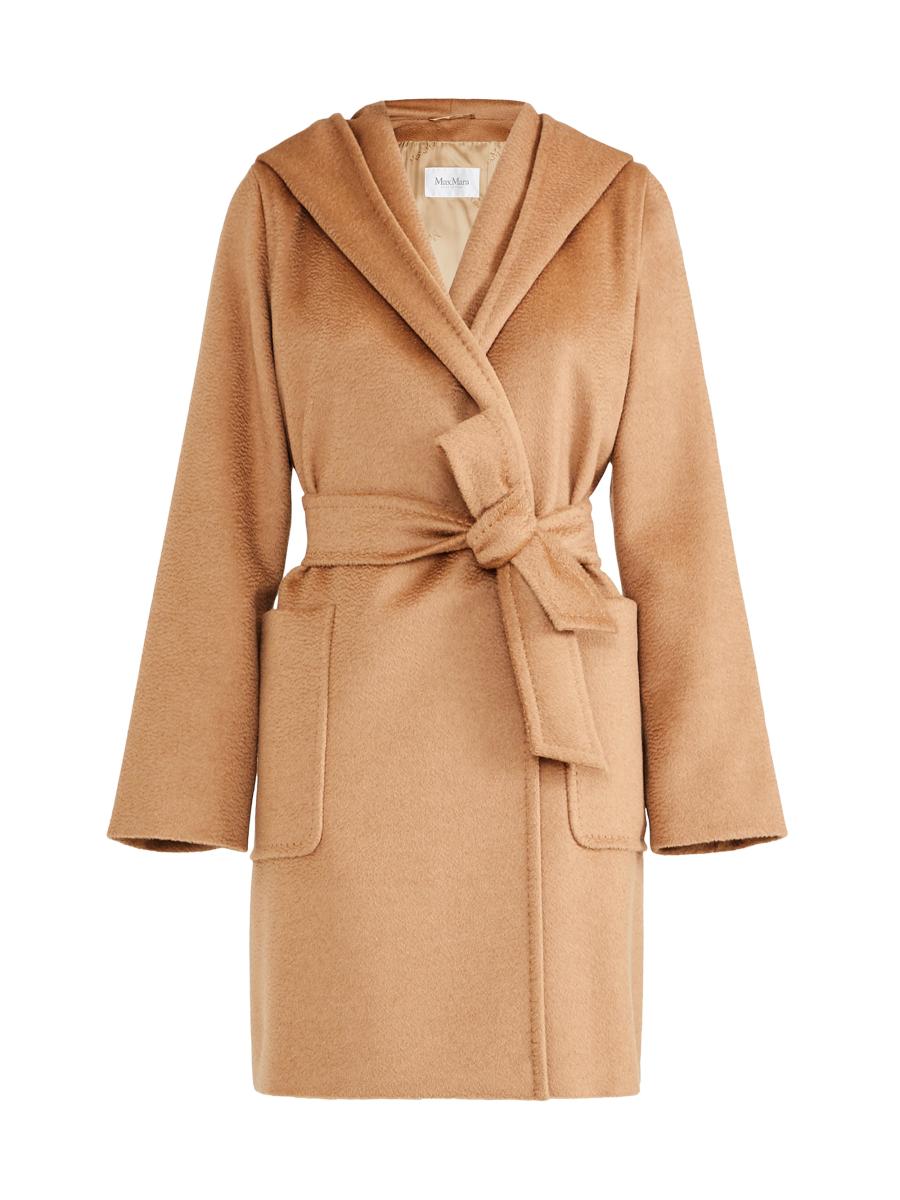 マックスマーラ　リアルト リアルト] ピュア キャメル フーデット コート, camel | Max Mara