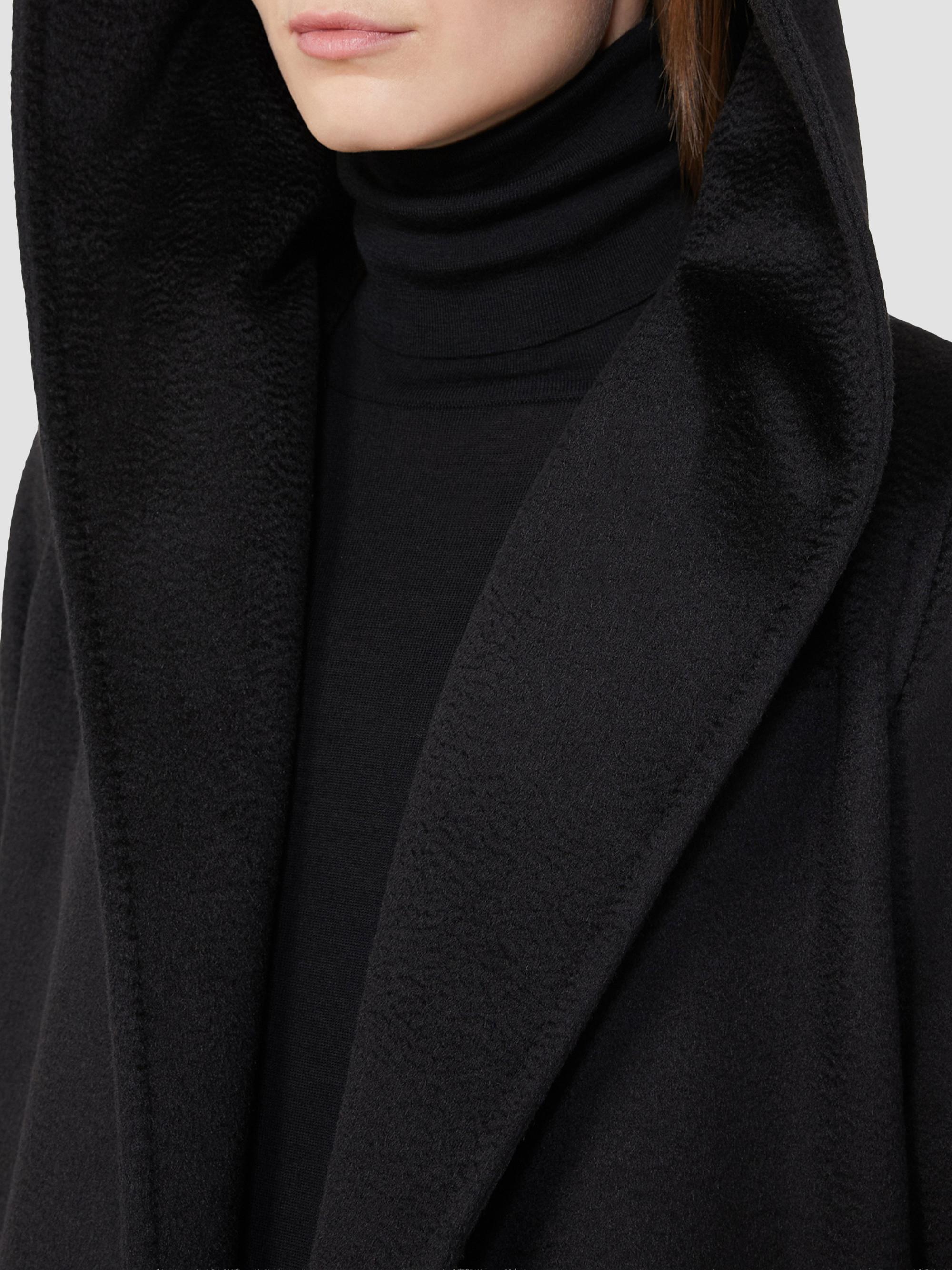 Max Mara Rialto Camel Hair Hooded Wrap Coat | Saks Fifth Avenue