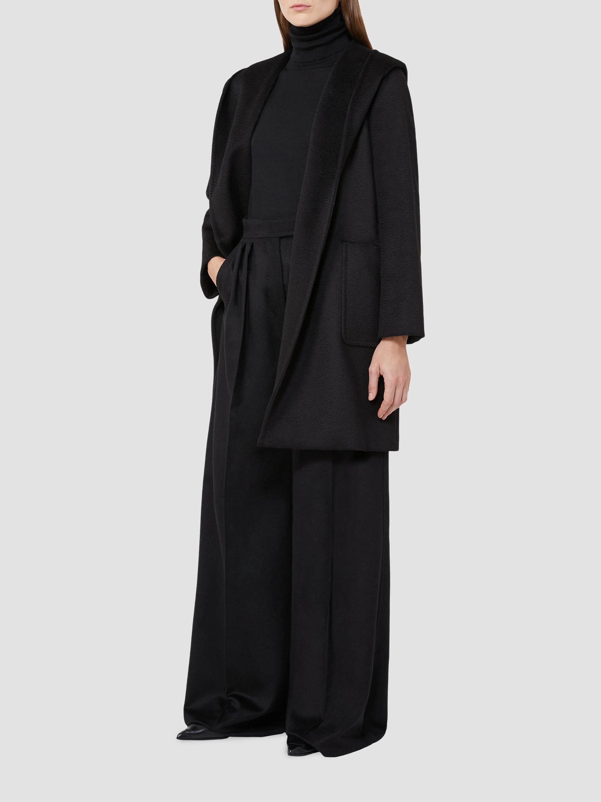 Max Mara Rialto Camel Hair Hooded Wrap Coat | Saks Fifth Avenue
