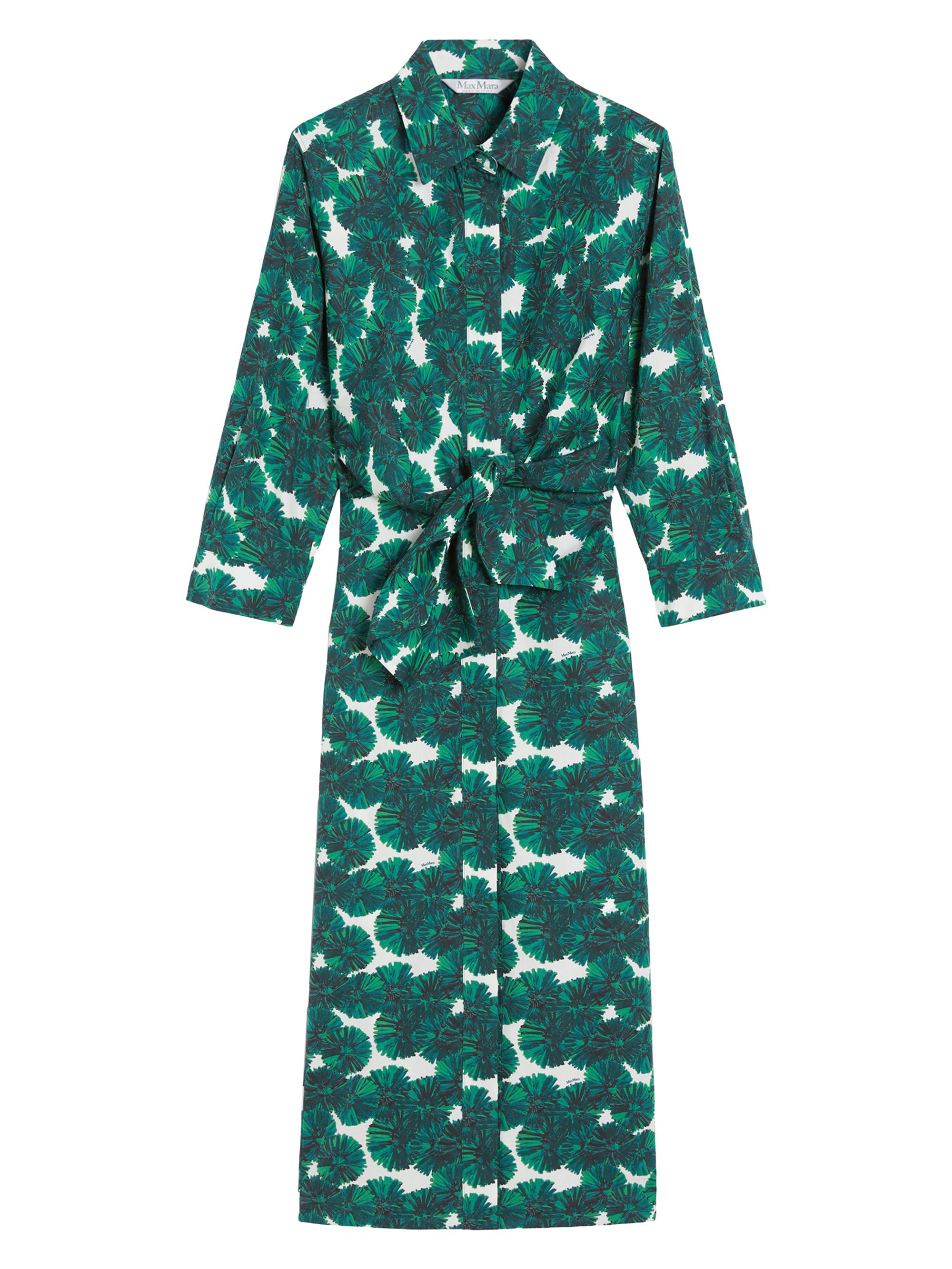 Max Mara Women's Printed Poplin Shirt Dress - Sand Dandelion Print