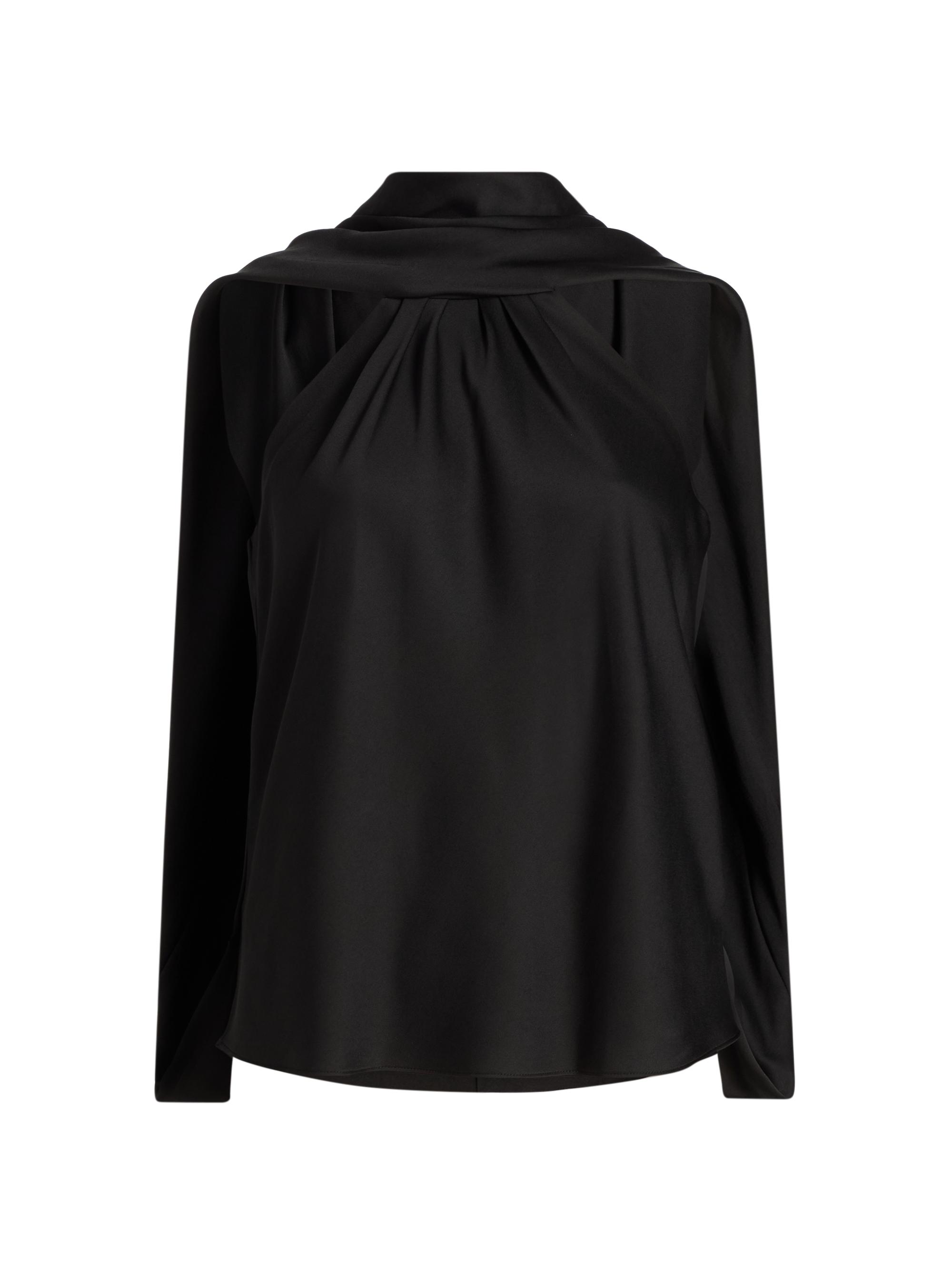 SIMKHAI Women's Scarlett Cape Top - Black