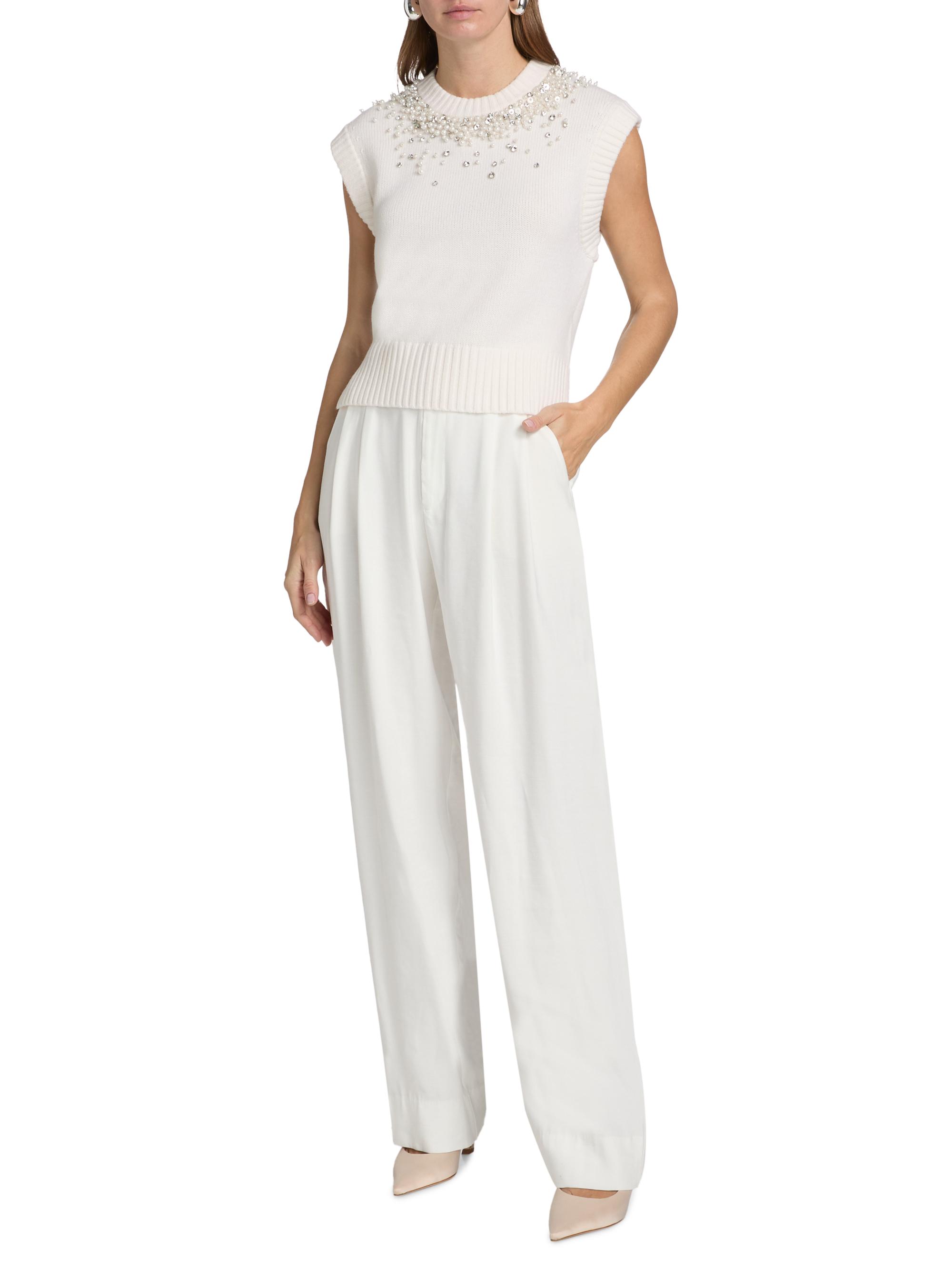 SIMKHAI Candra Embellished Sweater Vest | Saks Fifth Avenue