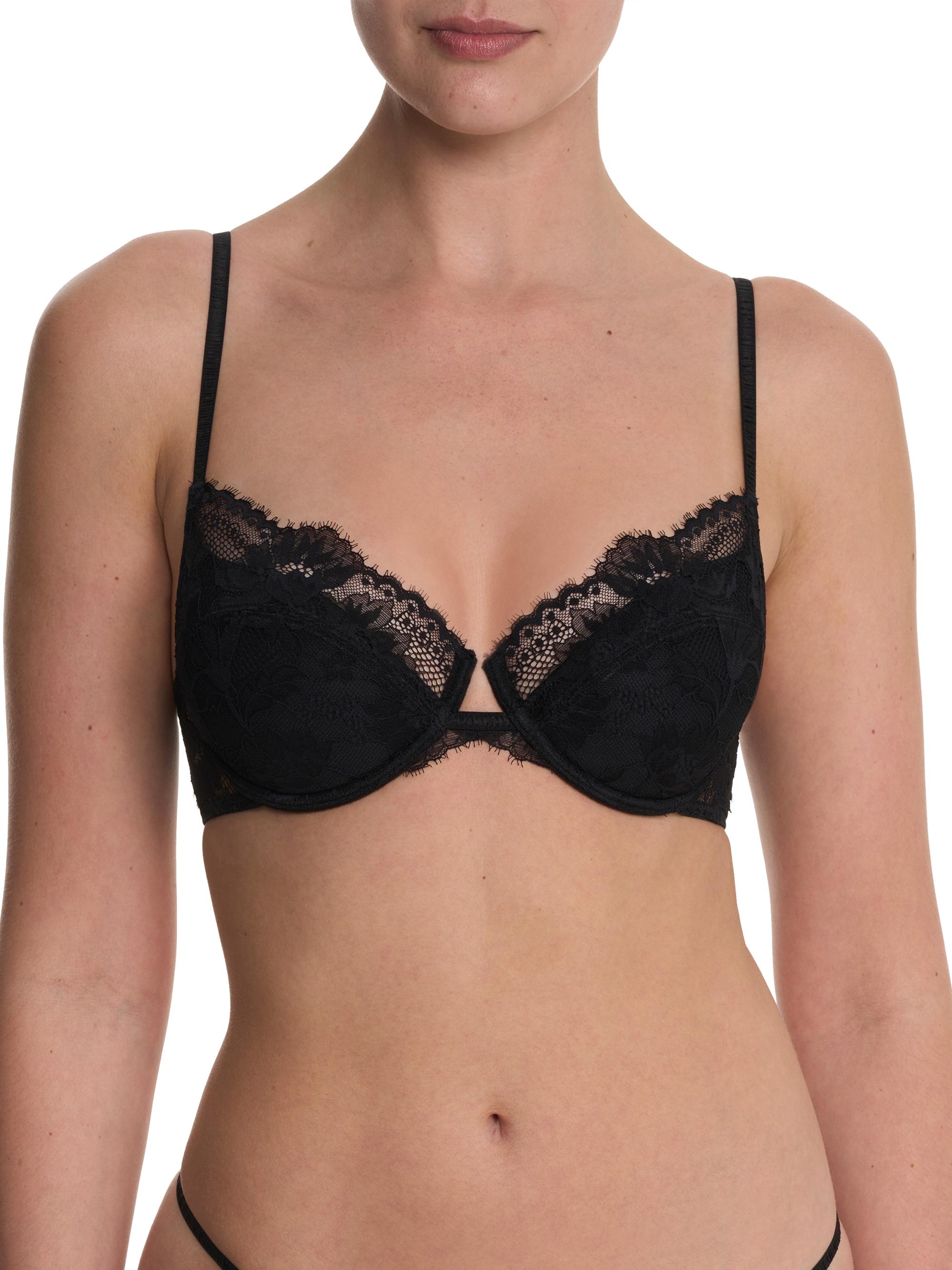 Natori Women's Fleur Padded Underwire Lace Demi Bra - Bonfire