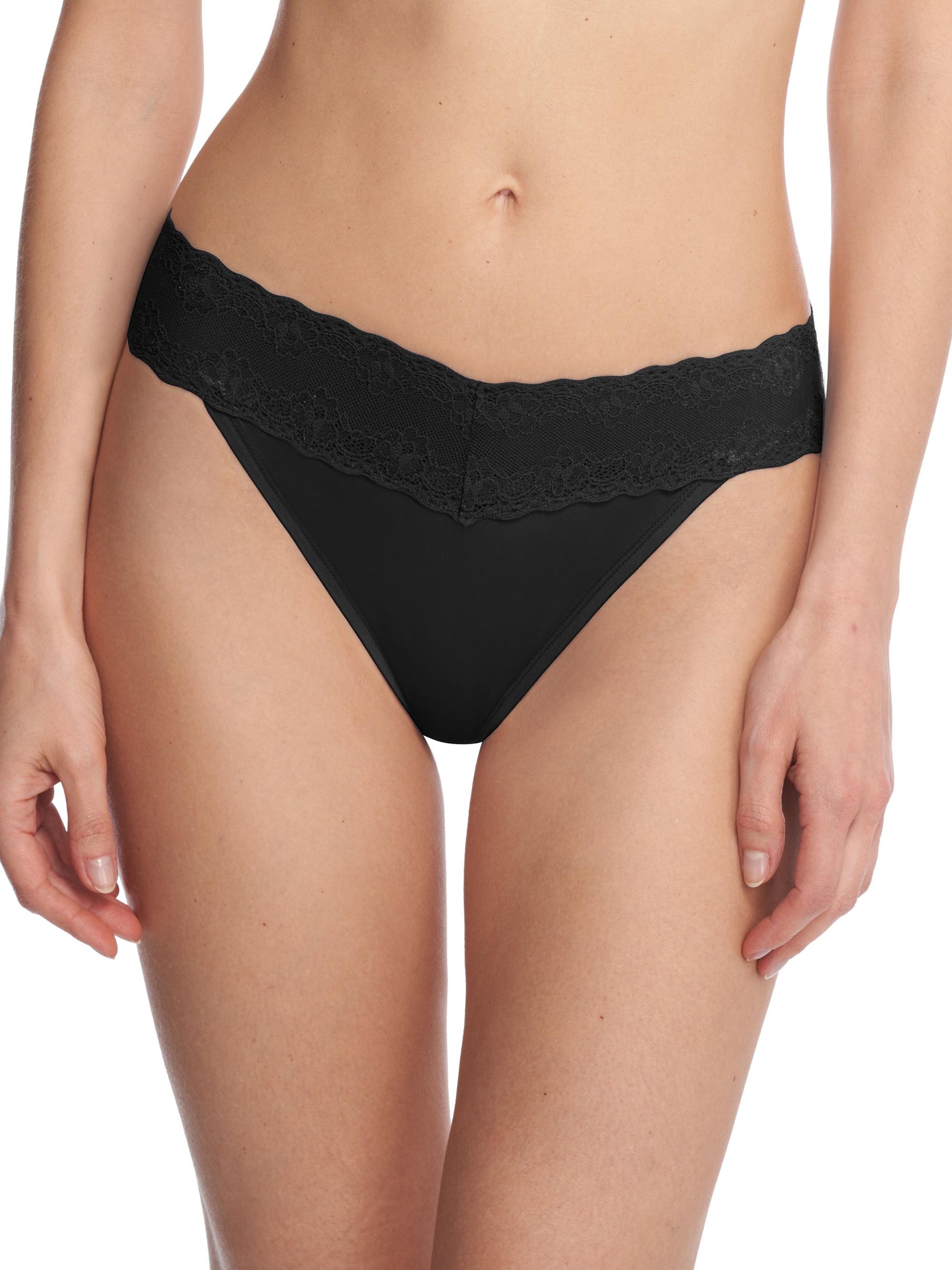 Natori Women's Bliss Perfection One Size French Cut Brief 3-Pack - Black | Thumbnail 2