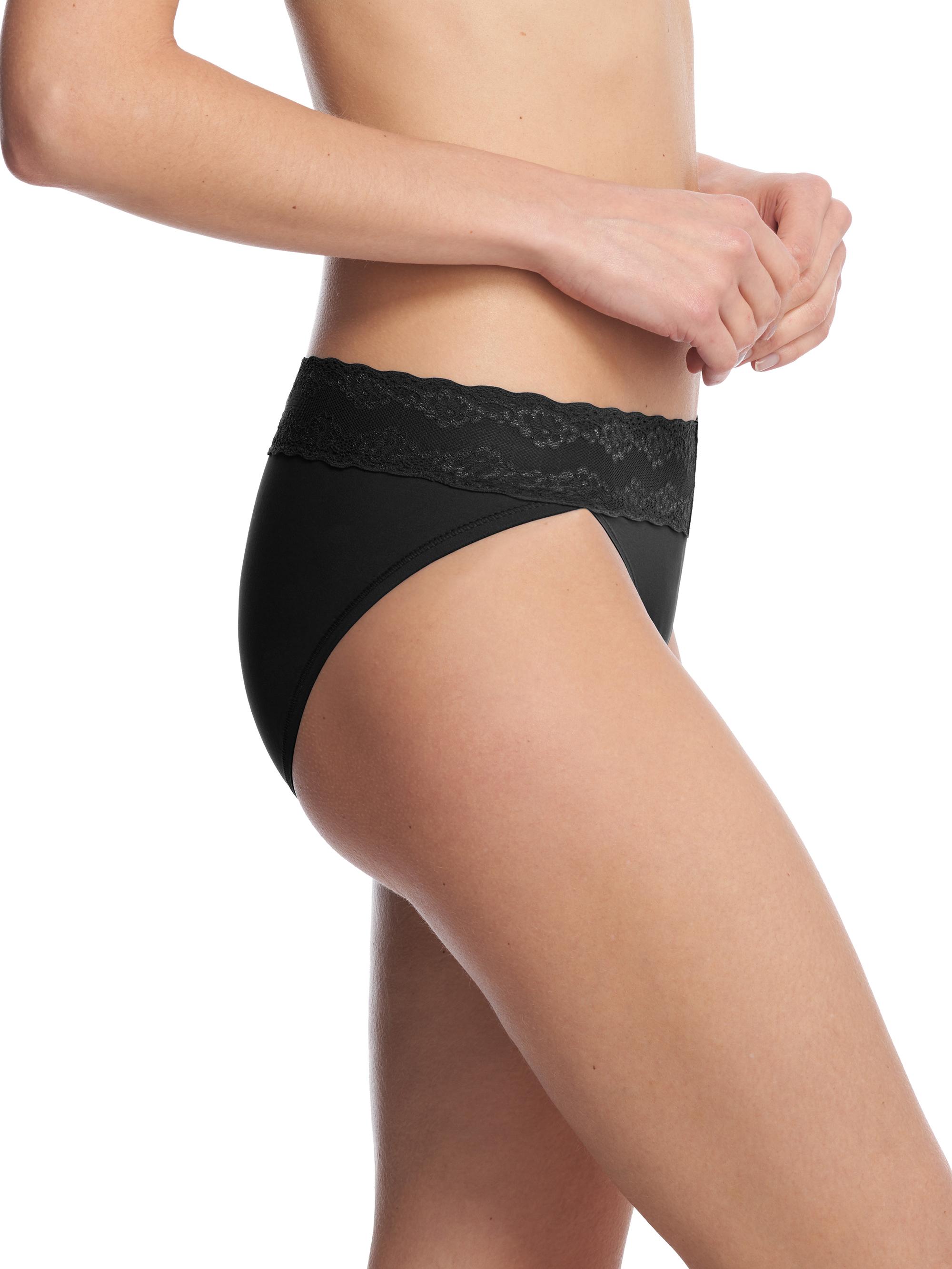 Natori Women's Bliss Perfection One Size French Cut Brief 3-Pack - Black | Thumbnail 3