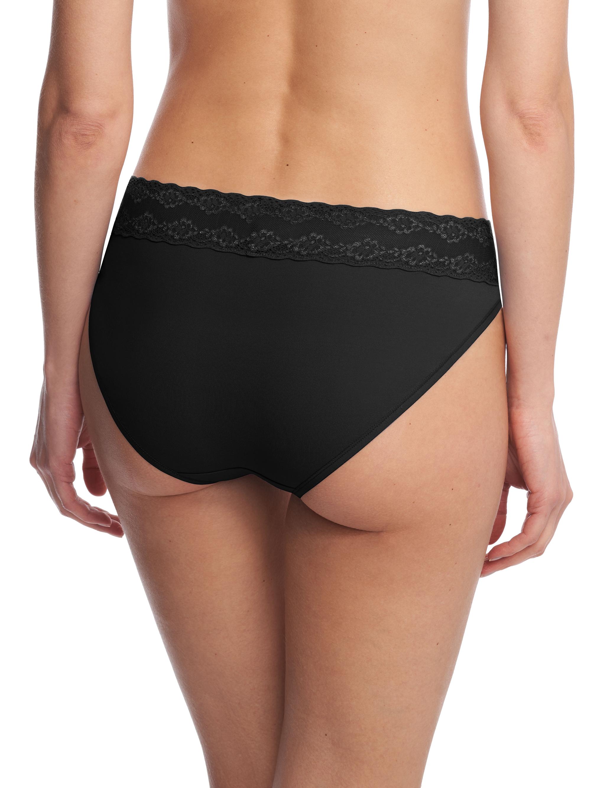 Natori Women's Bliss Perfection One Size French Cut Brief 3-Pack - Black | Thumbnail 4
