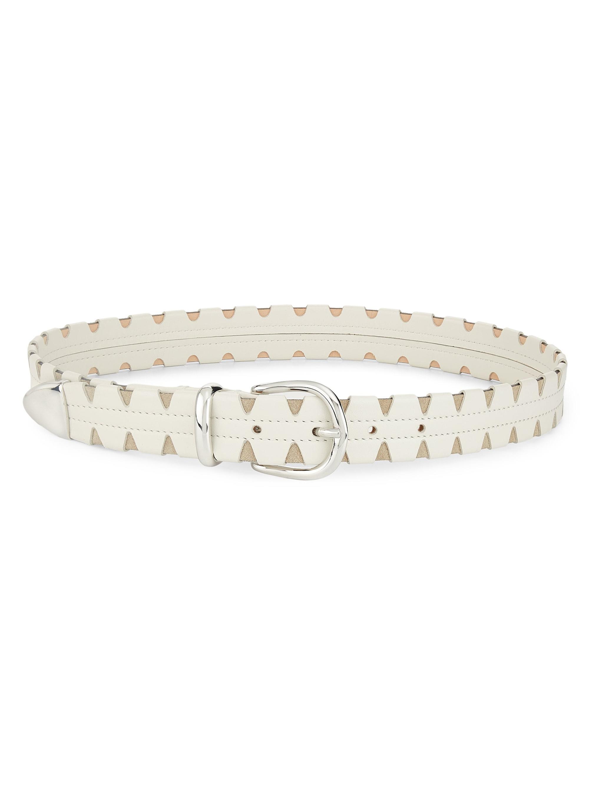IRO Women's Cutout Leather Belt - Beige
