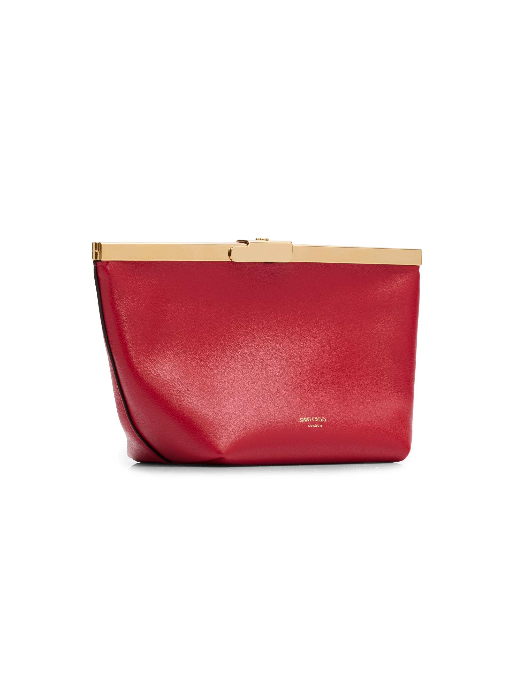 Jimmy Choo Ganache Leather Clutch | Saks Fifth Avenue