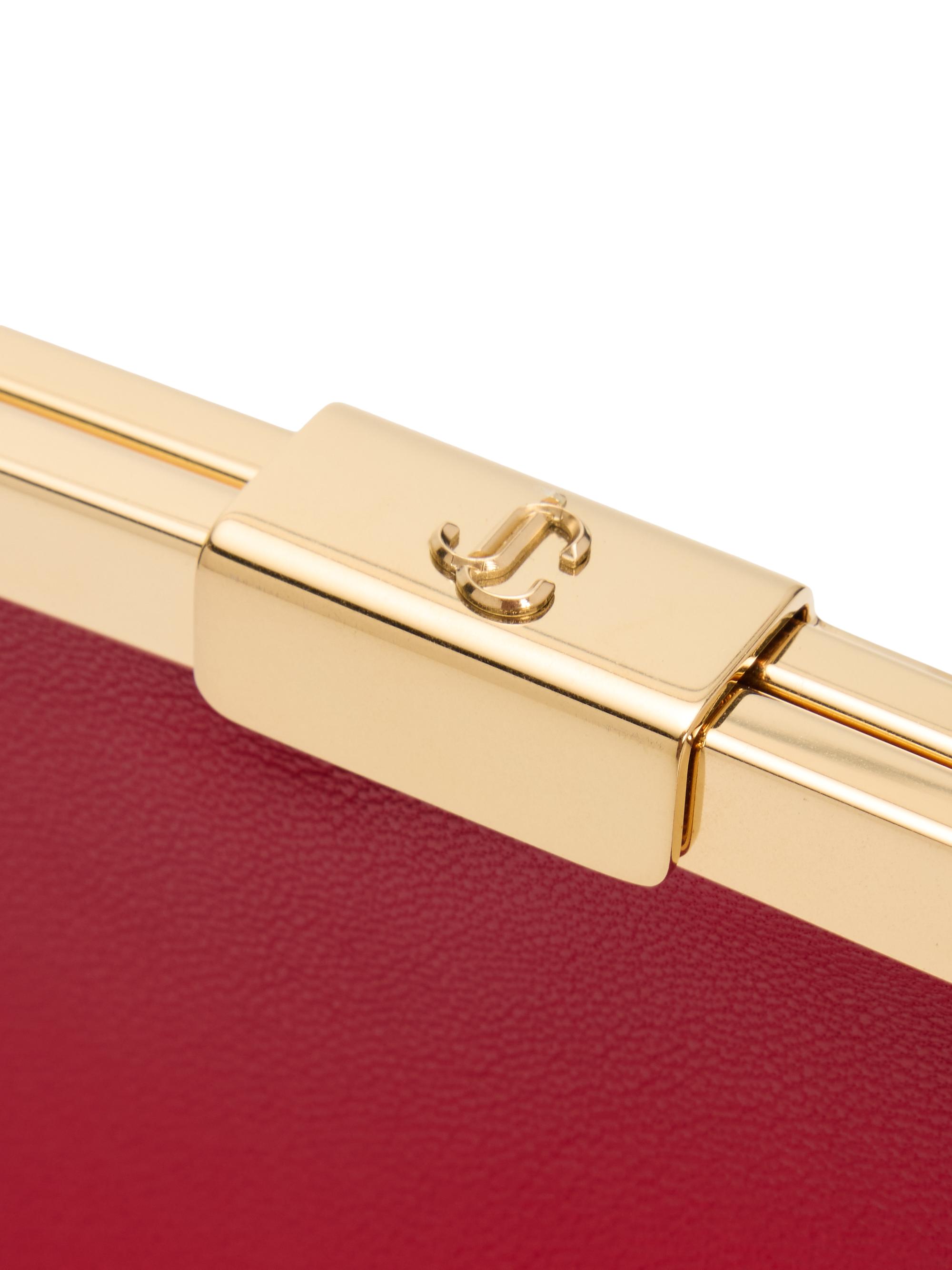 Jimmy Choo Ganache Leather Clutch | Saks Fifth Avenue