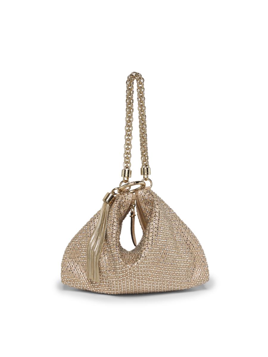 Jimmy Choo Callie Crystal Hotfix Suede Shoulder Bag | Saks Fifth