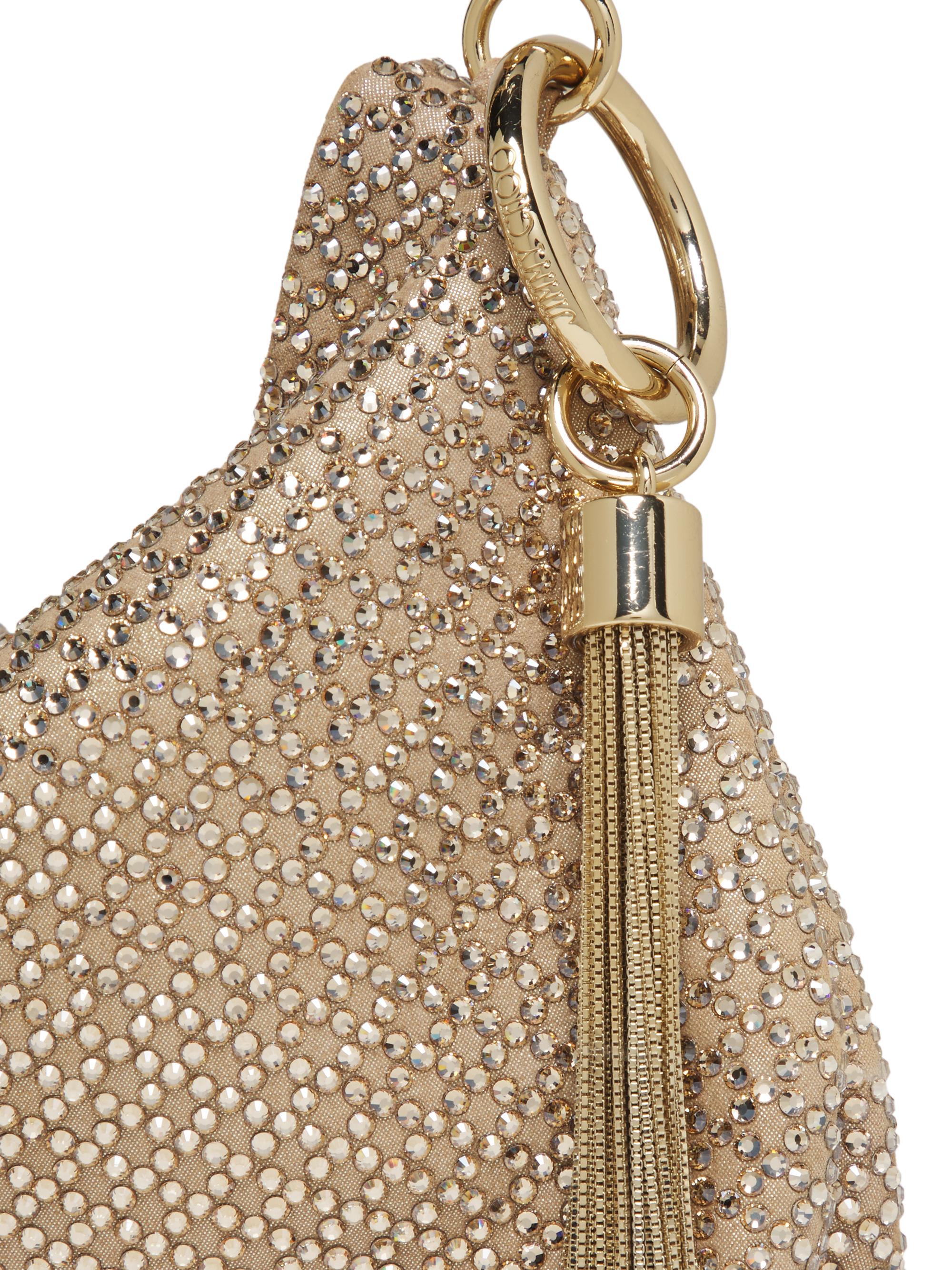 Jimmy Choo Callie Crystal Hotfix Suede Shoulder Bag | Saks Fifth