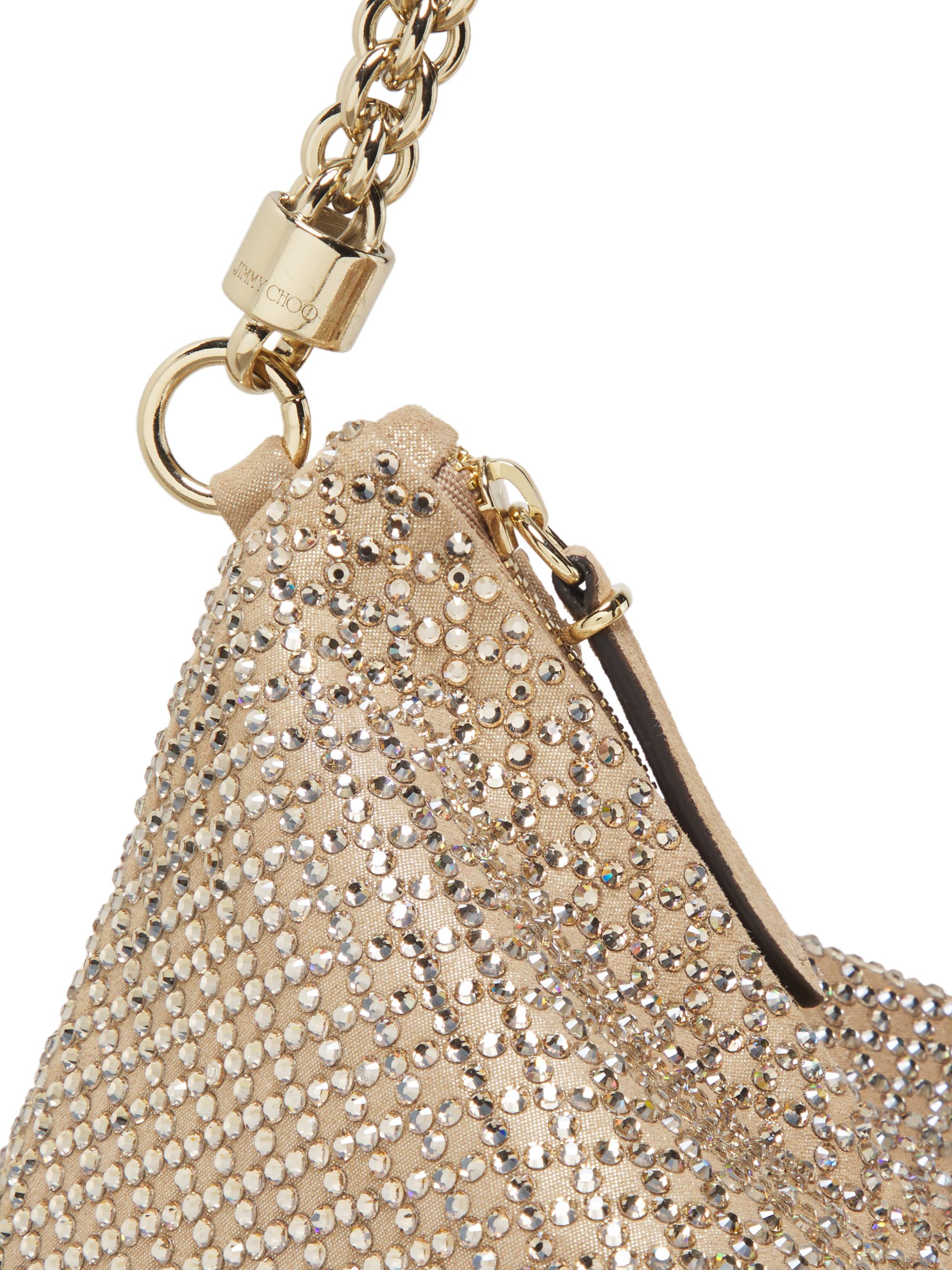 Jimmy Choo Callie Crystal Hotfix Suede Shoulder Bag | Saks Fifth
