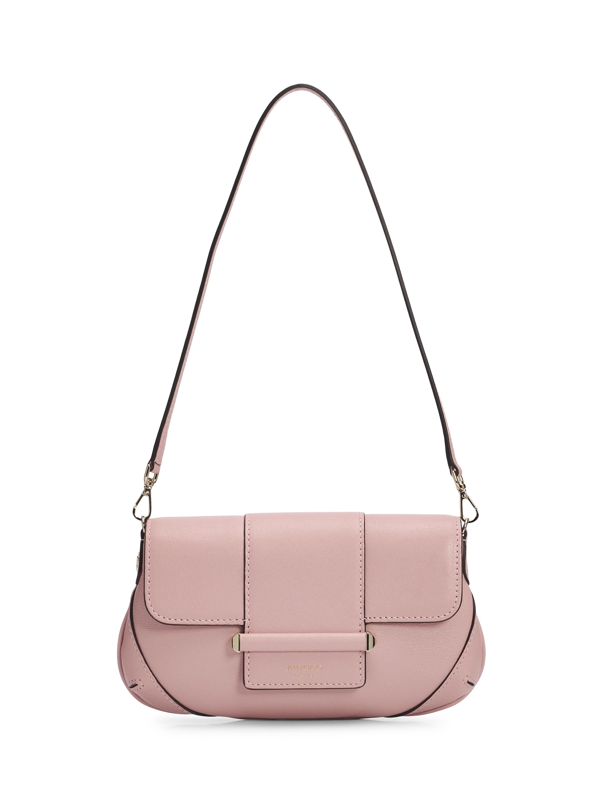 Jimmy Choo Women's Bar Leather Chain Wallet - Rose Shiny Gold