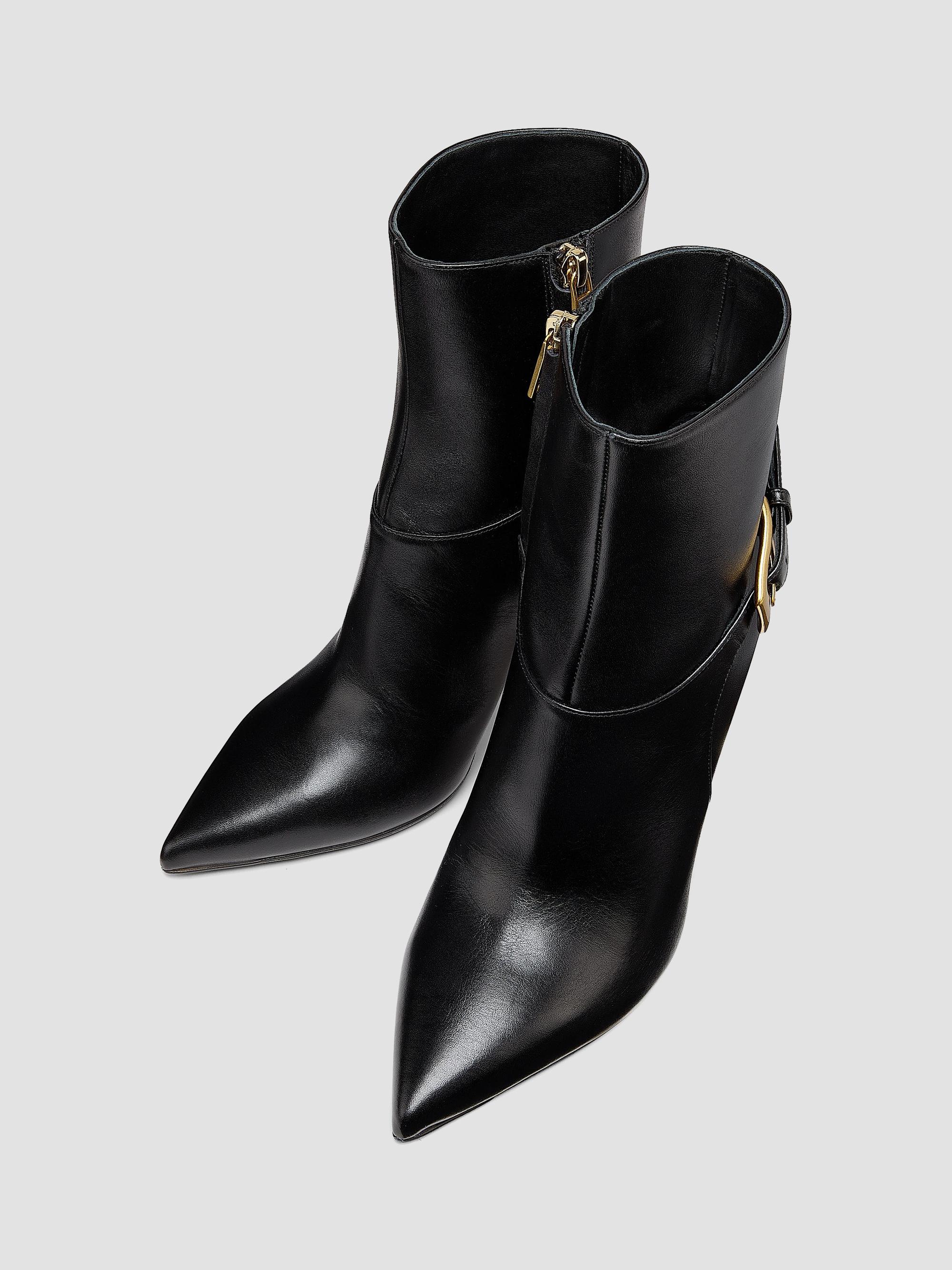 Balmain Anthem 95MM Leather Ankle Boots | Saks Fifth Avenue