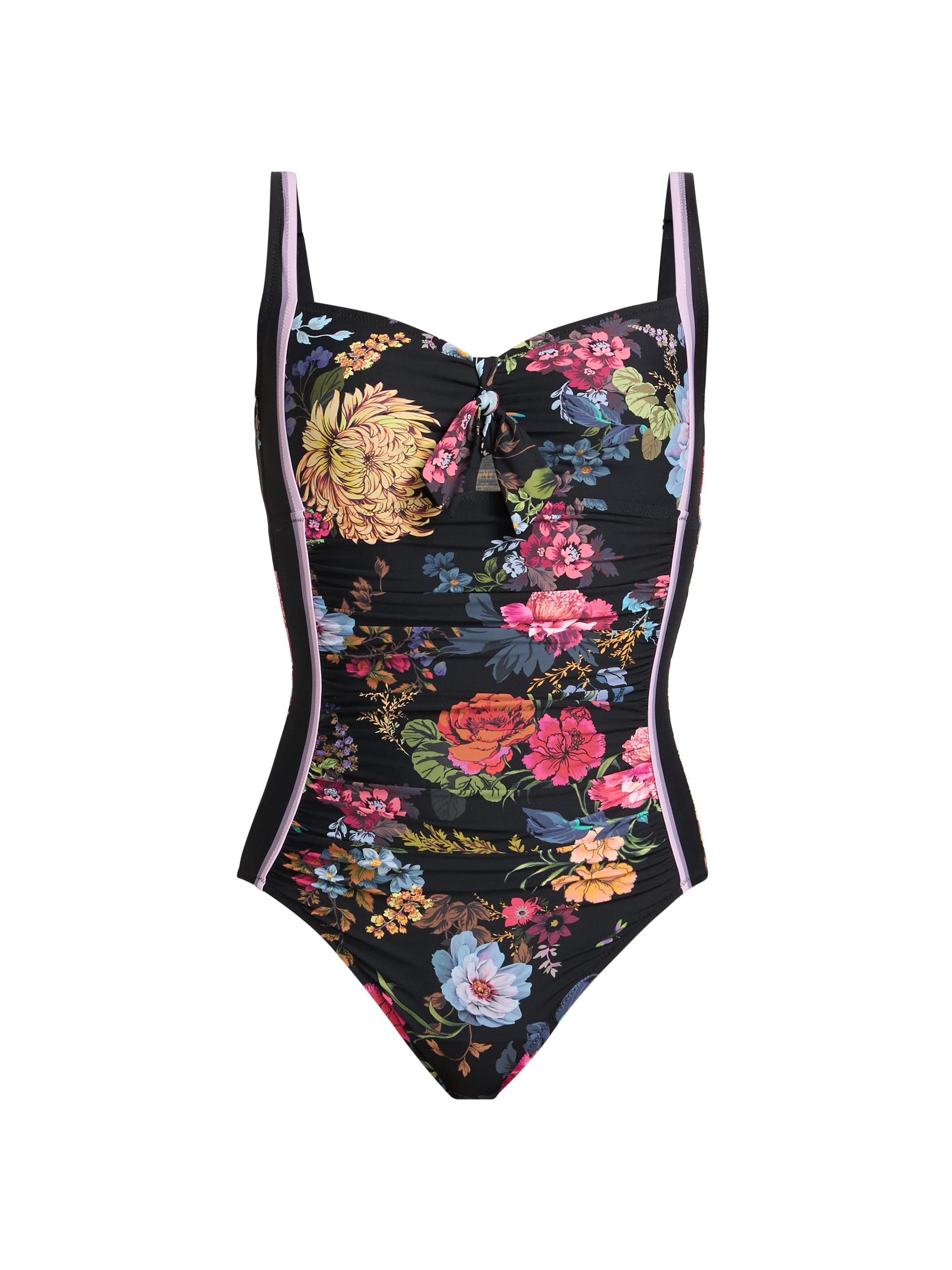 Johnny Was Baccara Tie Ruched One-Piece Swimsuit | Saks Fifth Avenue