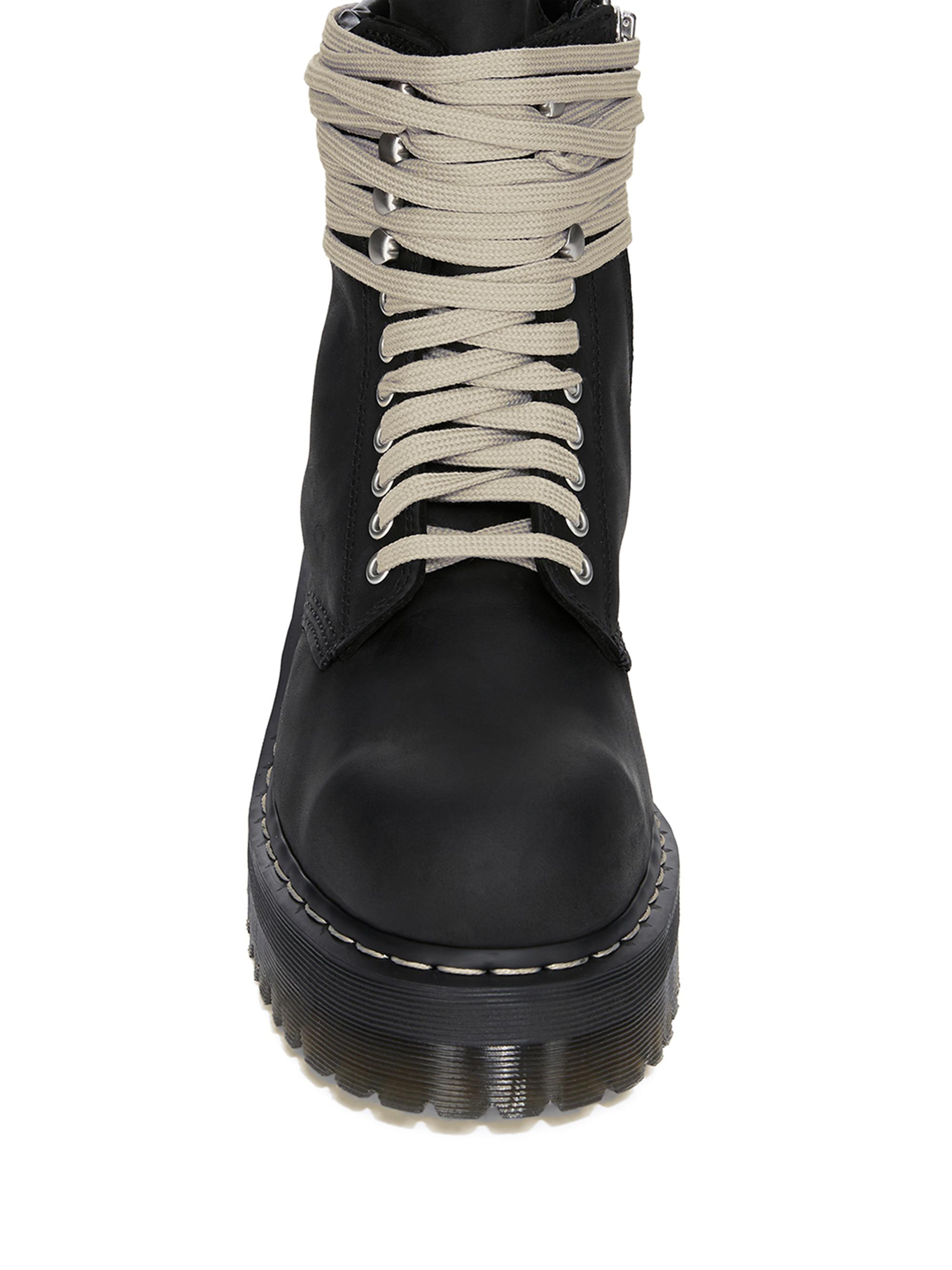 Rick Owens Dr. Martens x Rick Owens Quad-Sole Steel-Toe Leather