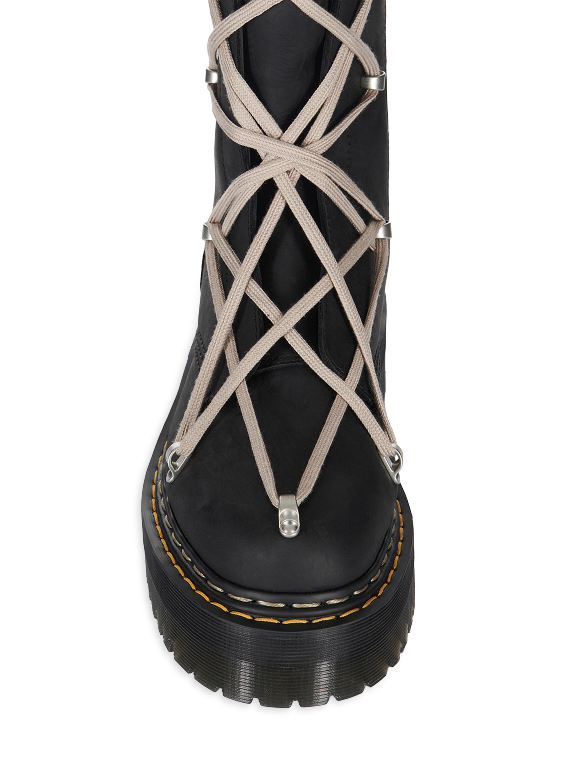 Rick Owens Dr. Martens x Rick Owens 1B60 Quad-Sole Pentalace