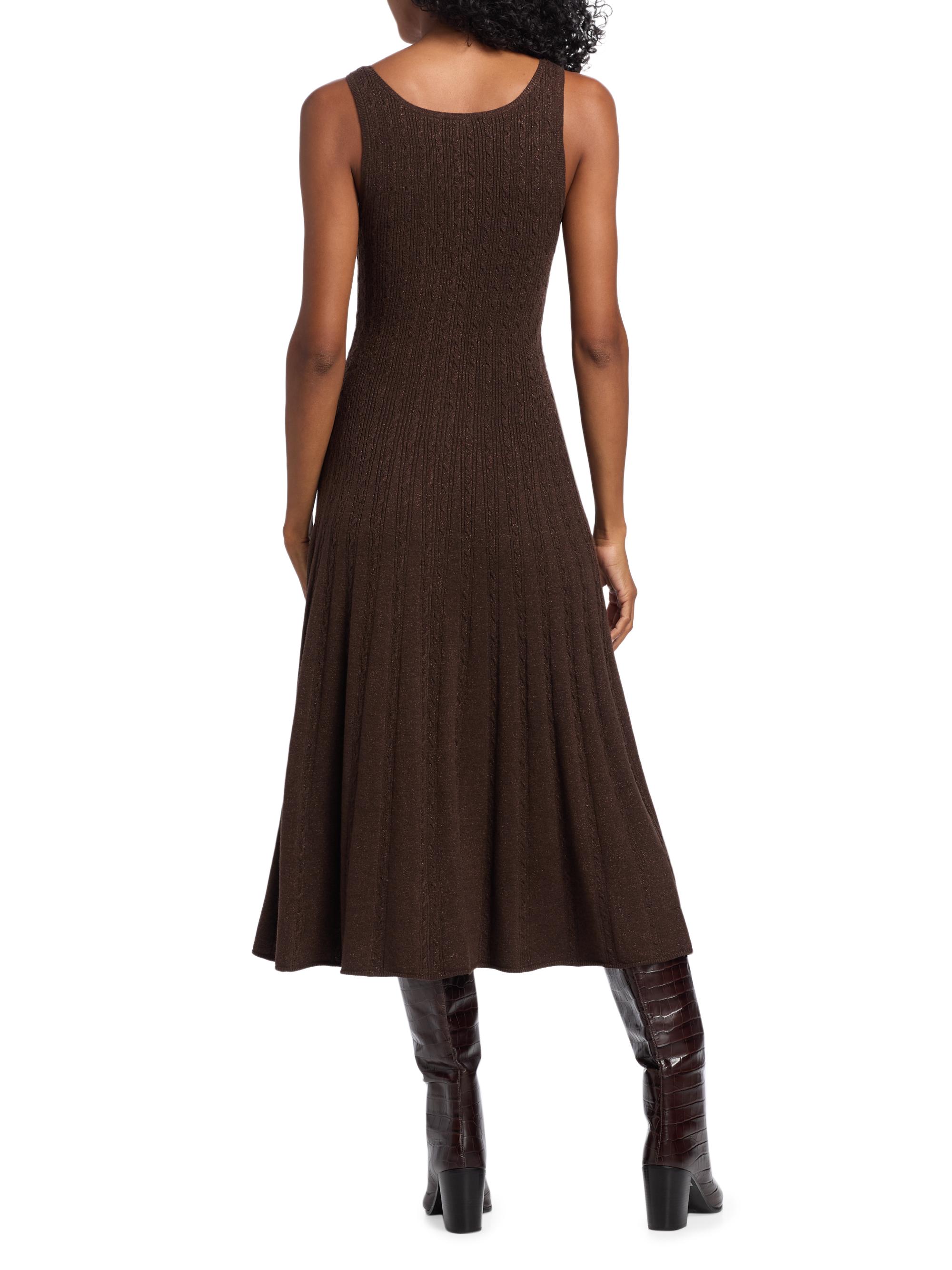Paige Madeline Cable-Knit Fit & Flare Midi-Dress | Saks Fifth Avenue