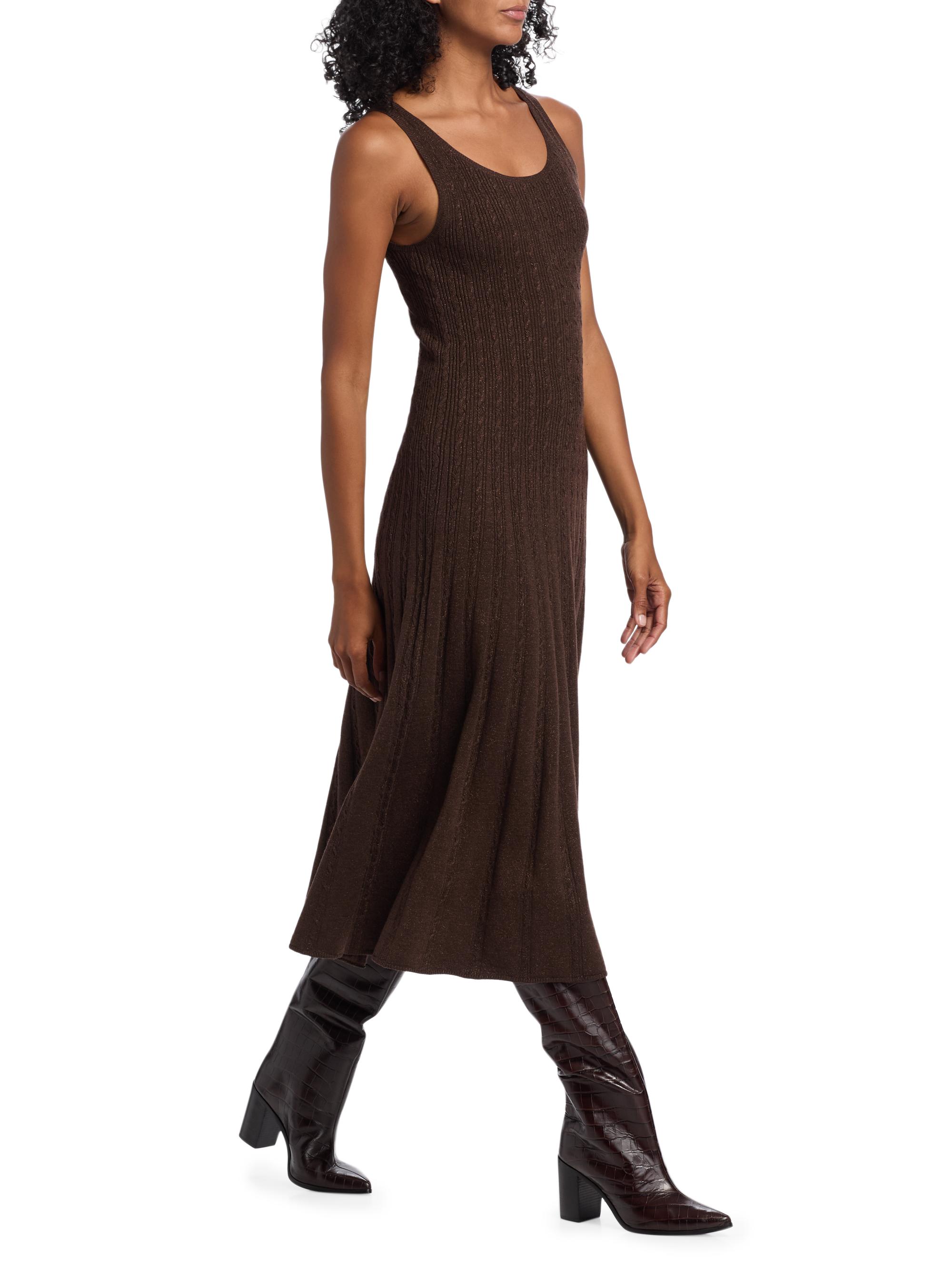 knee length dresses for ladies Black/White / L main image 1