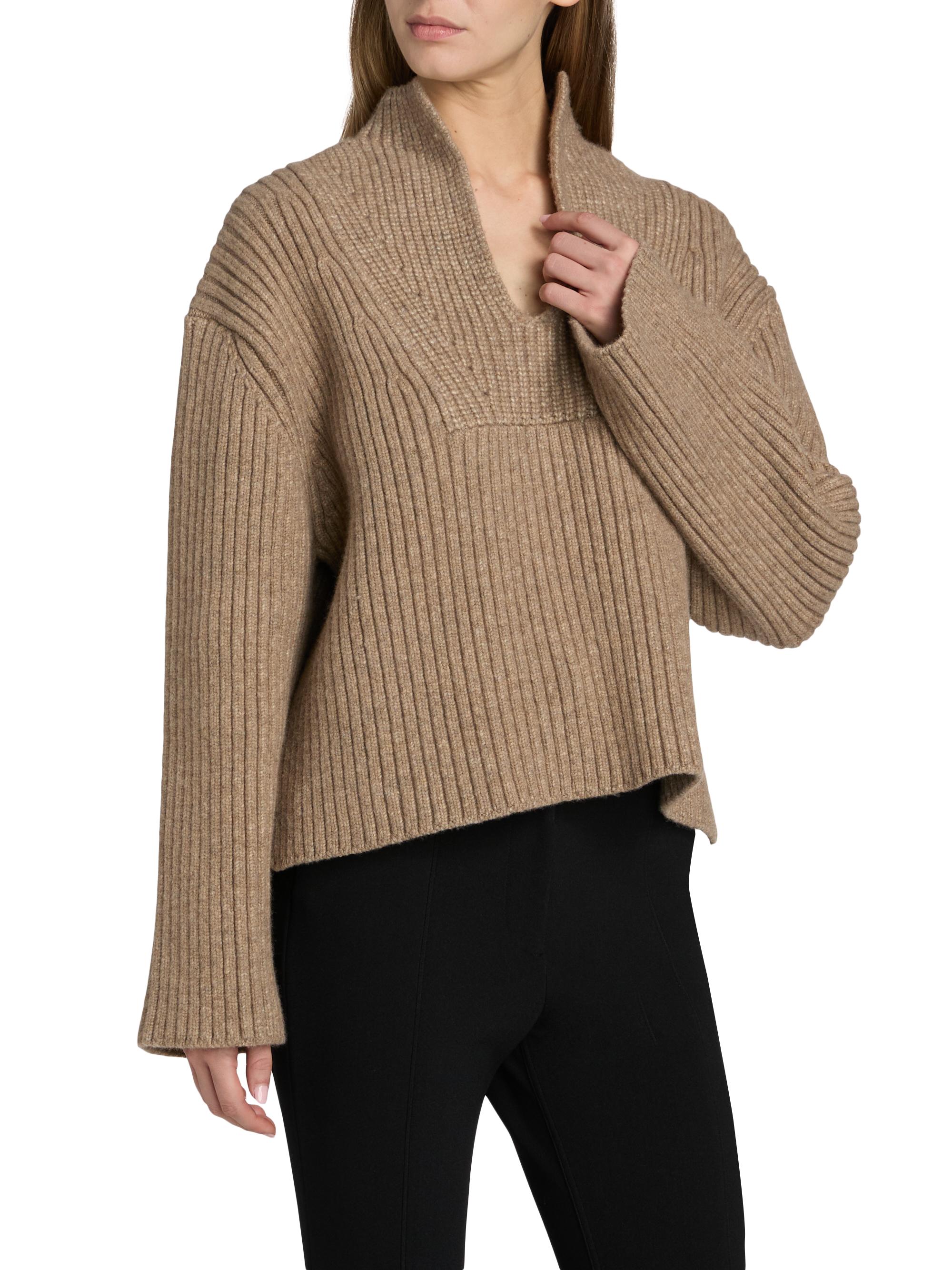 Proenza Schouler White Label Meron Rib-Knit Merino Wool Sweater