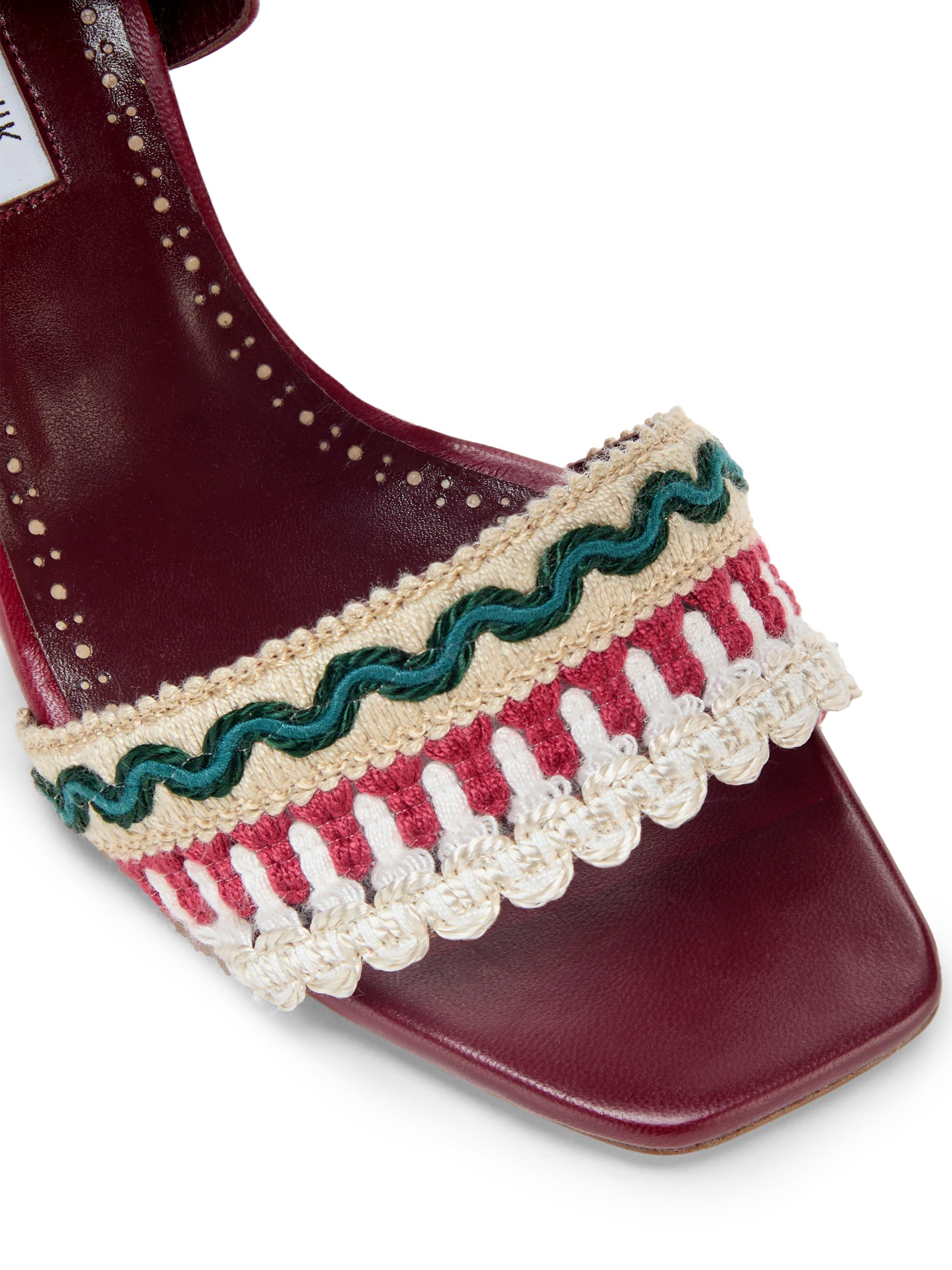 Manolo Blahnik Mabeco Leather Sandals | Saks Fifth Avenue