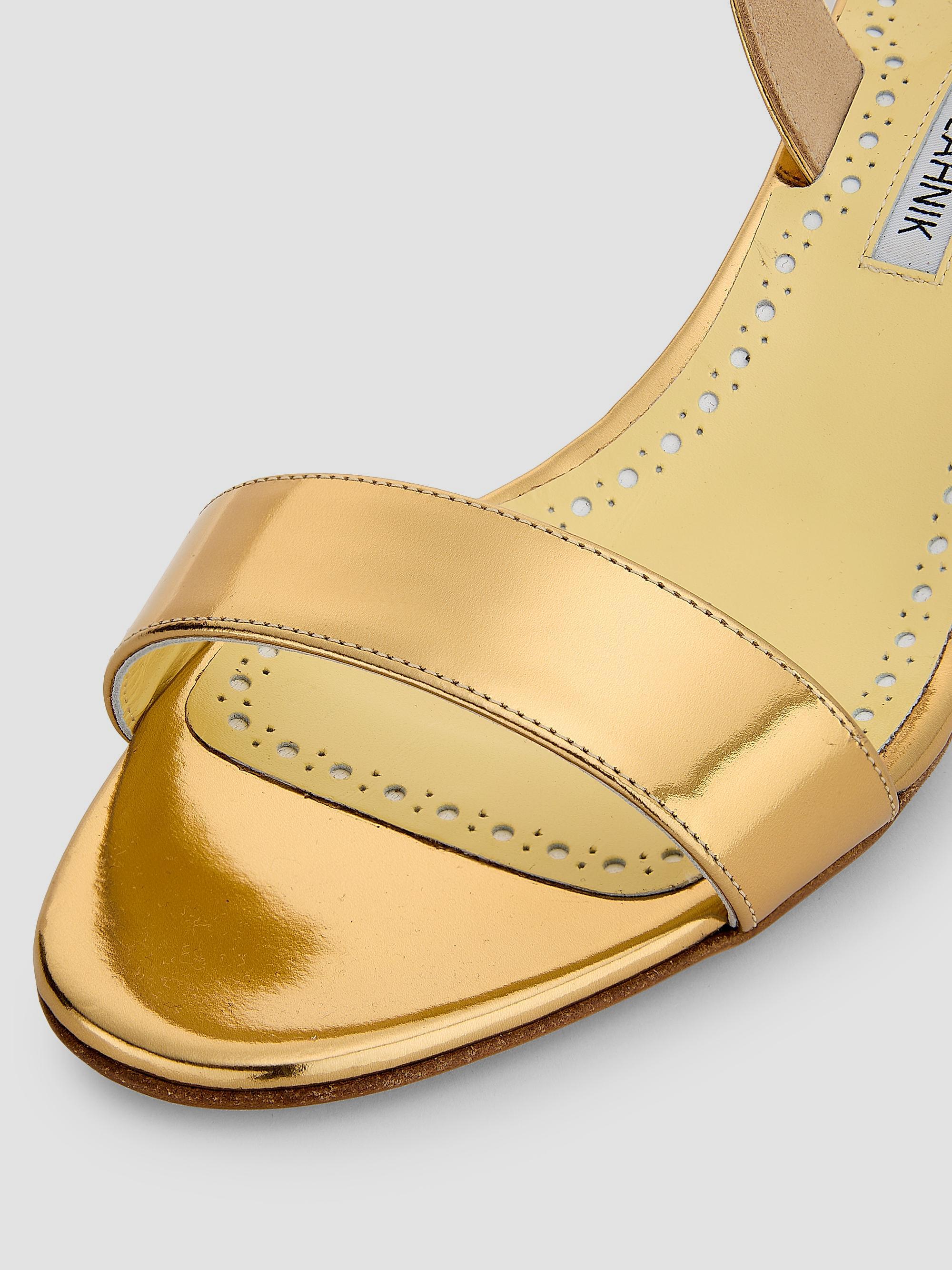 Manolo Blahnik Cupisan Leather Slingback Sandals | Saks Fifth Avenue