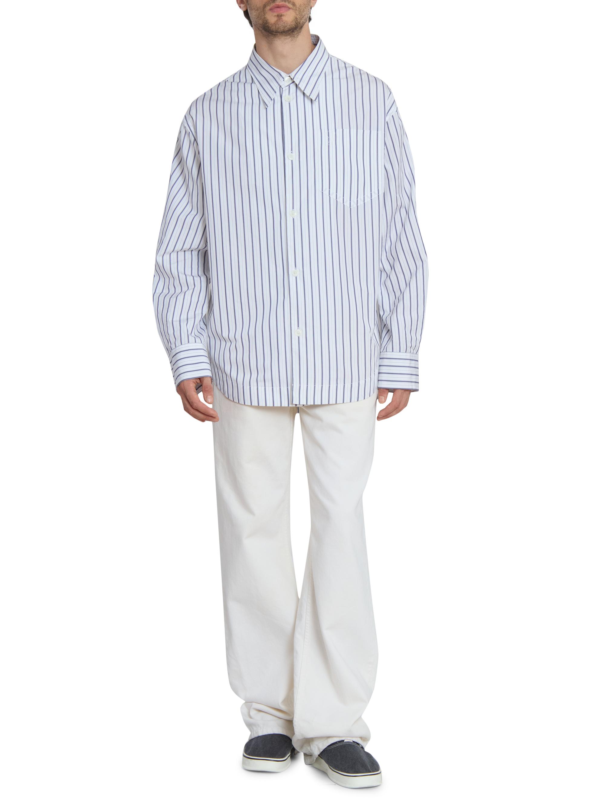 ami paris dress shirt Ami Paris Men, Ami de Cur cotton shirt, Blue, L, Shirts