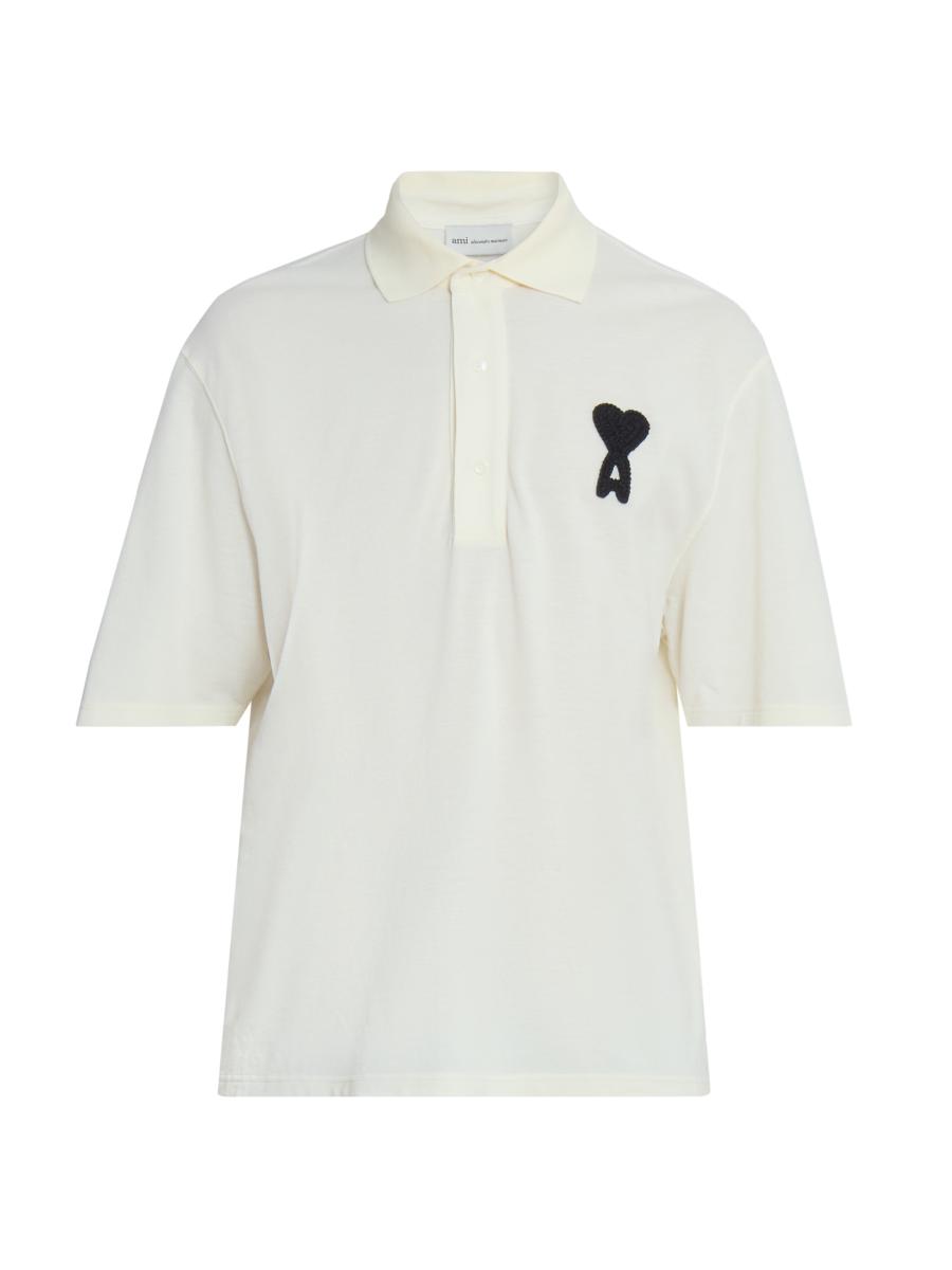 トップス AMI POYO AMI Paris Ami de Coeur Relaxed Polo Shirt | Saks Fifth Avenue
