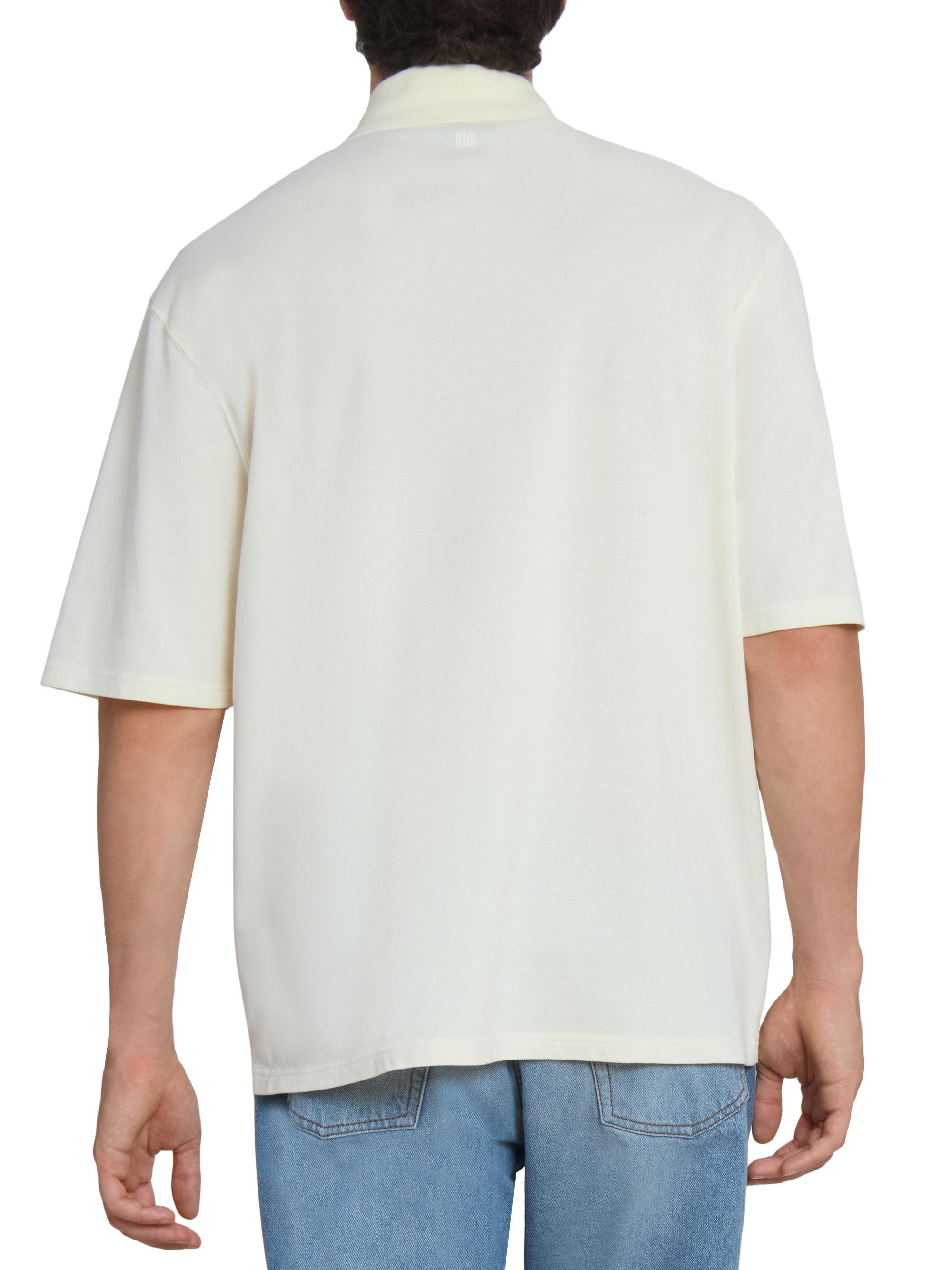 AMI Paris Ami de Coeur Relaxed Polo Shirt | Saks Fifth Avenue