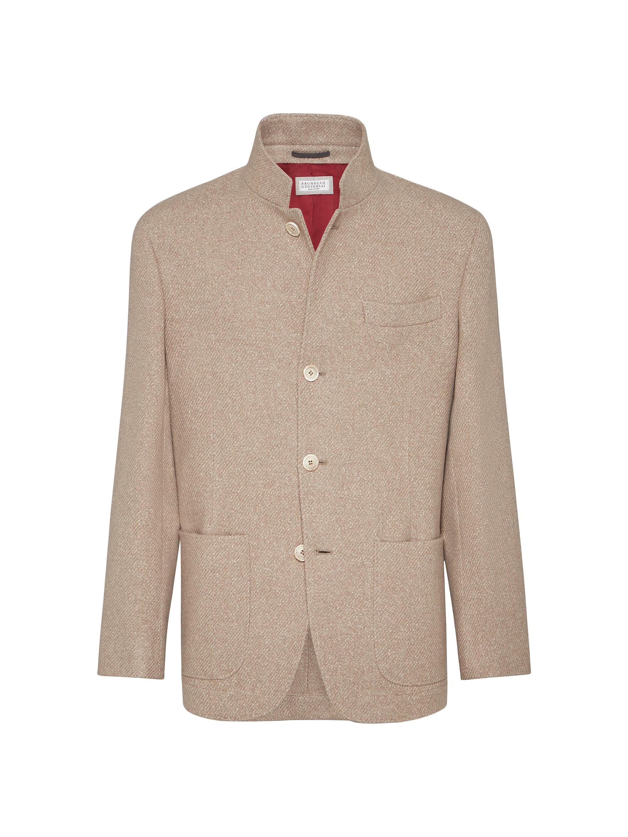 Brunello Cucinelli Techno Cashmere and Wool Chiné Diagonal