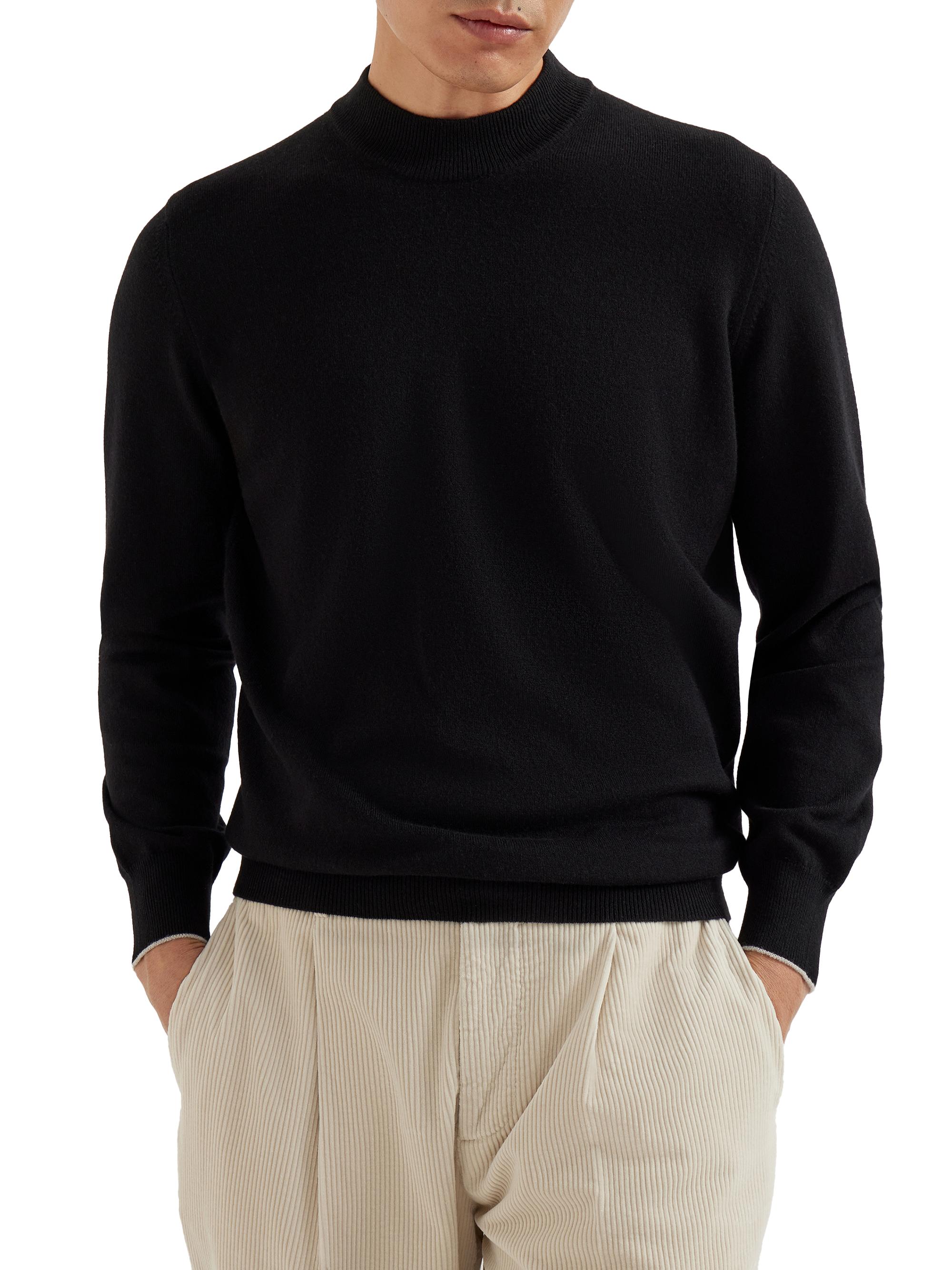 Brunello Cucinelli Cashmere Mock Neck Sweater | Saks Fifth Avenue