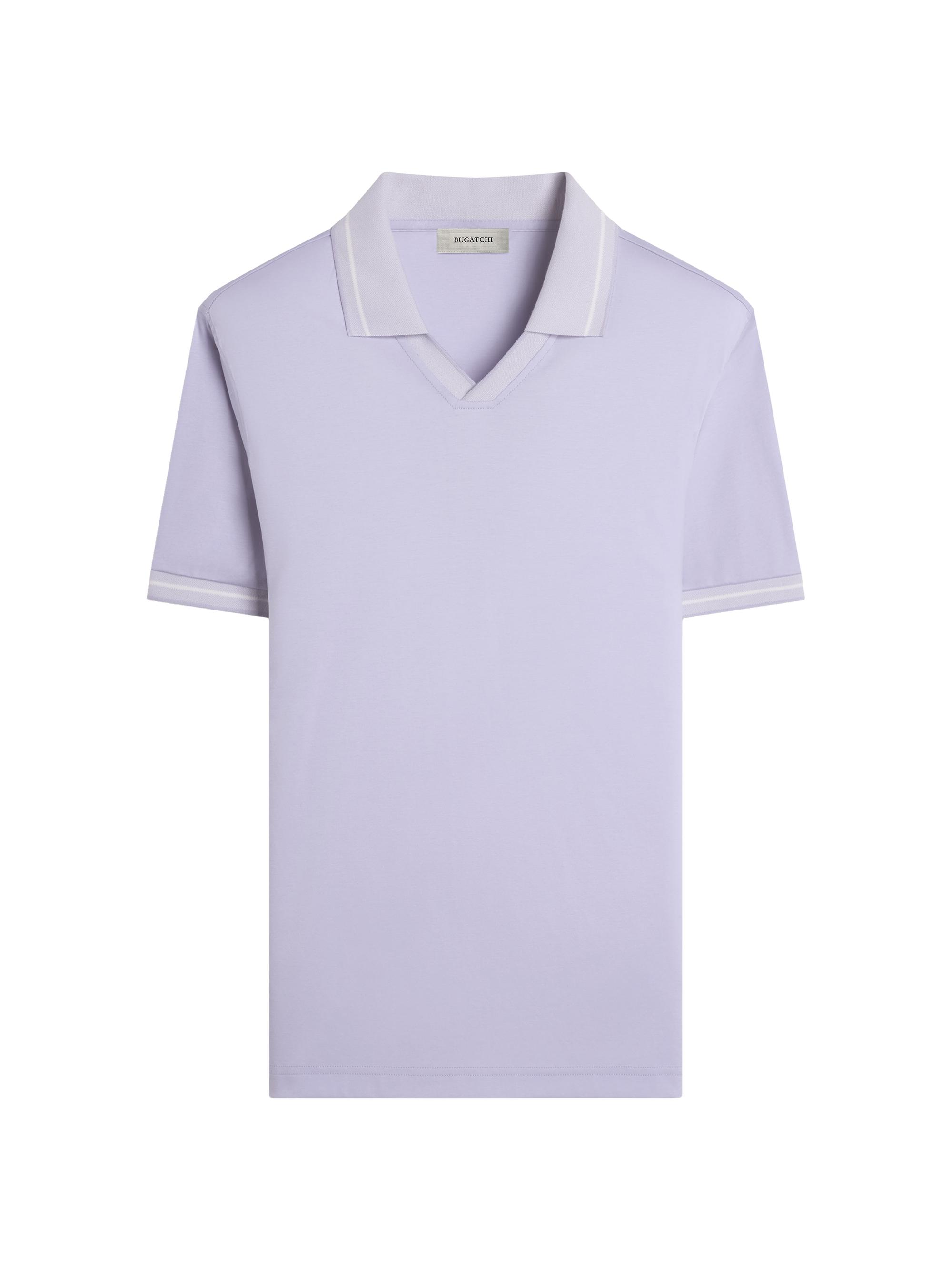 Bugatchi Men's Johnny Collar Polo Shirt - Lilac
