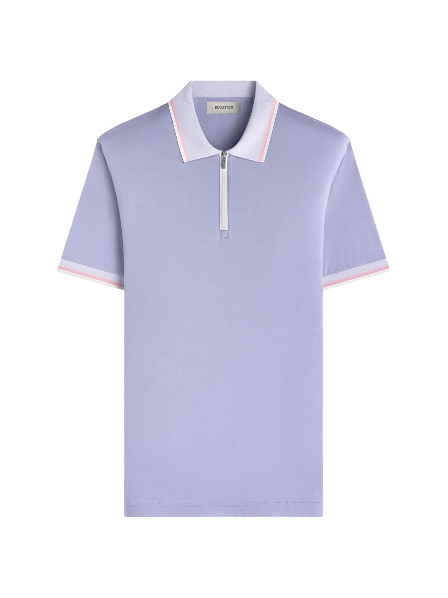 Bugatchi Cotton Quarter-Zip Polo Shirt | Saks Fifth Avenue
