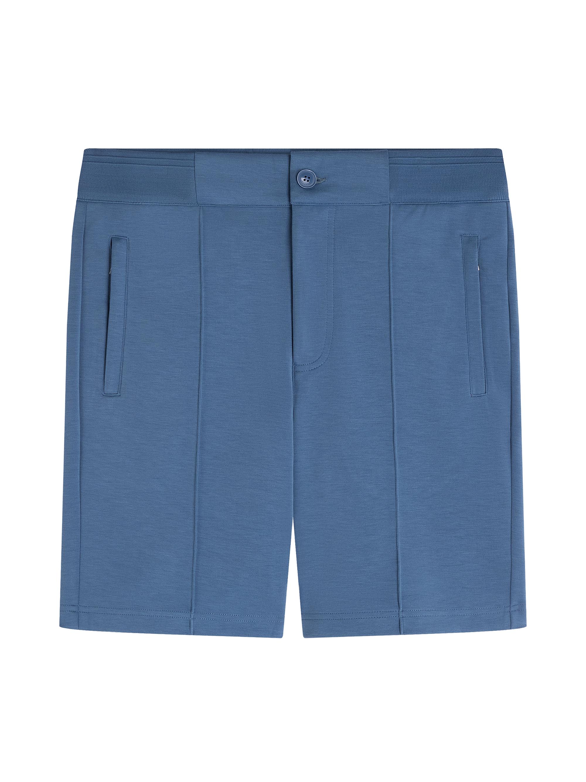 Bugatchi Men's Pleated Soft Touch Shorts - Peacock