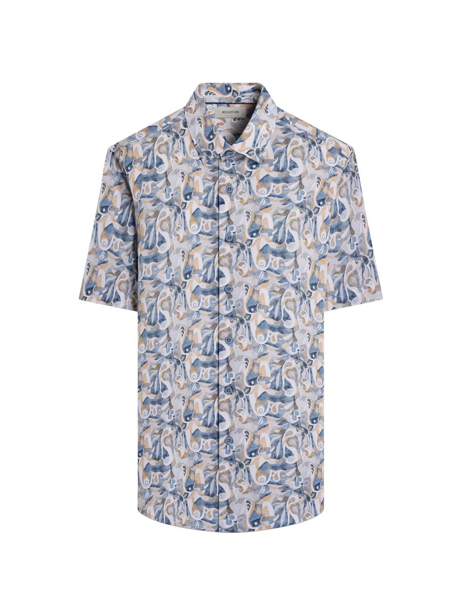 Bugatchi Men's Orson Abstract Paisley Shirt In Blue