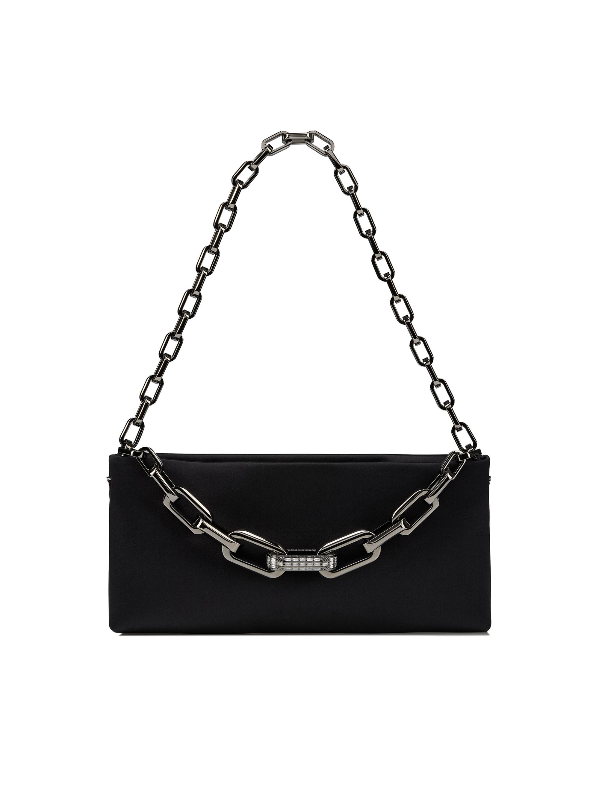 Christian Louboutin Women's Maykimay Crepe Satin Clutch - Black