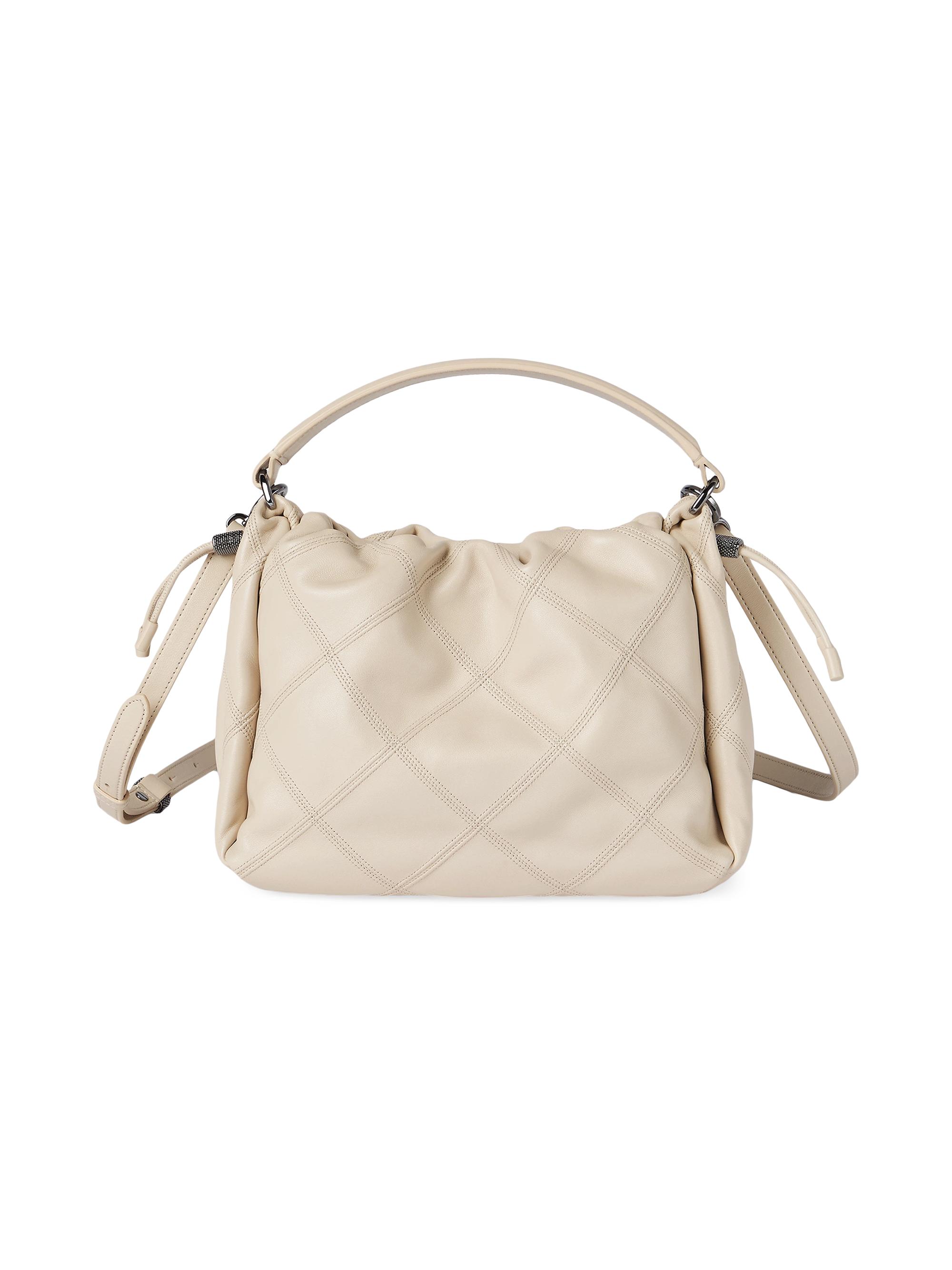 Brunello Cucinelli Women's Mellow  Bucket Bag in Quilted Nappa Leather -