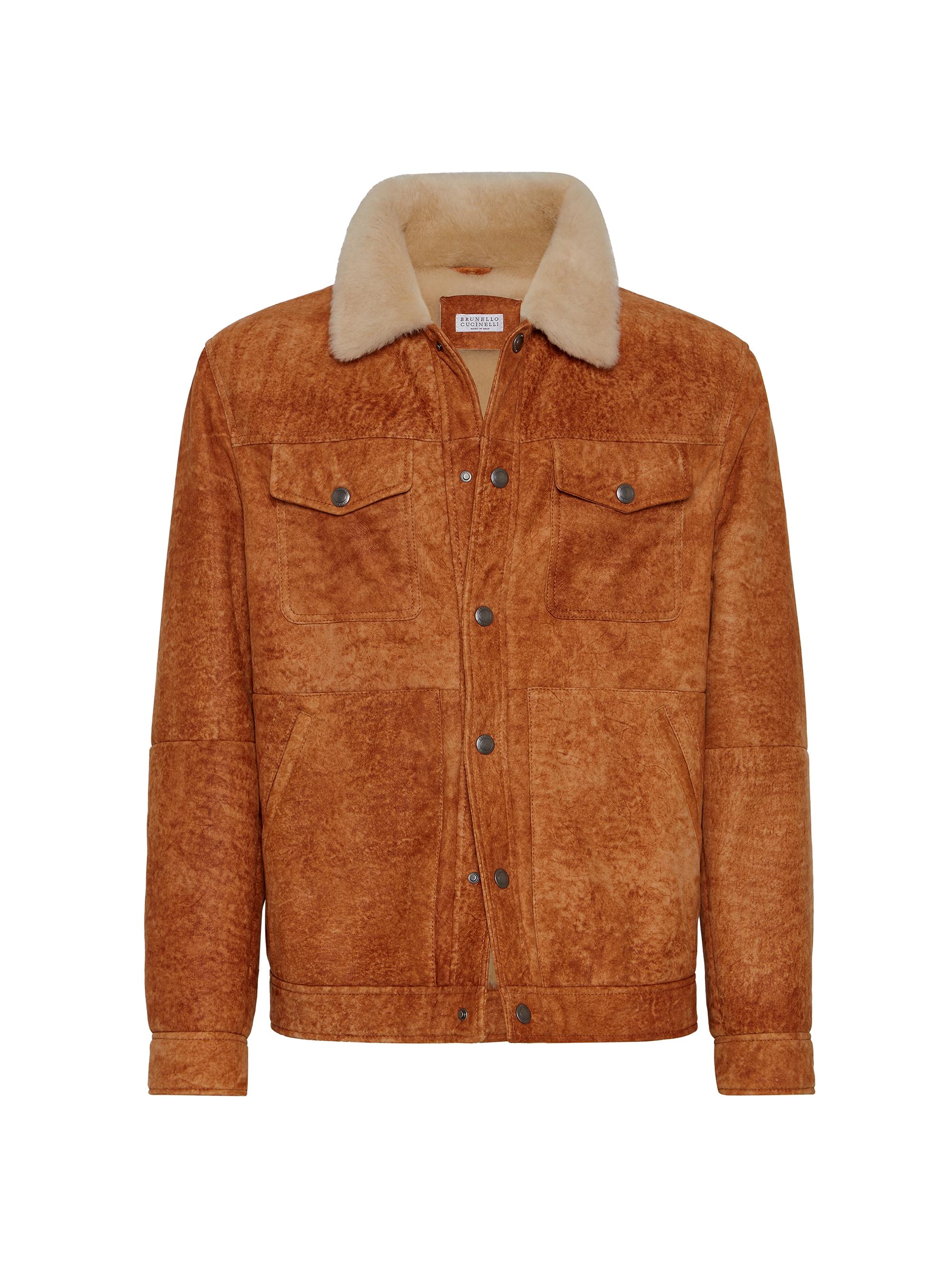 Brunello Cucinelli Waxed Shearling Jacket | Saks Fifth Avenue