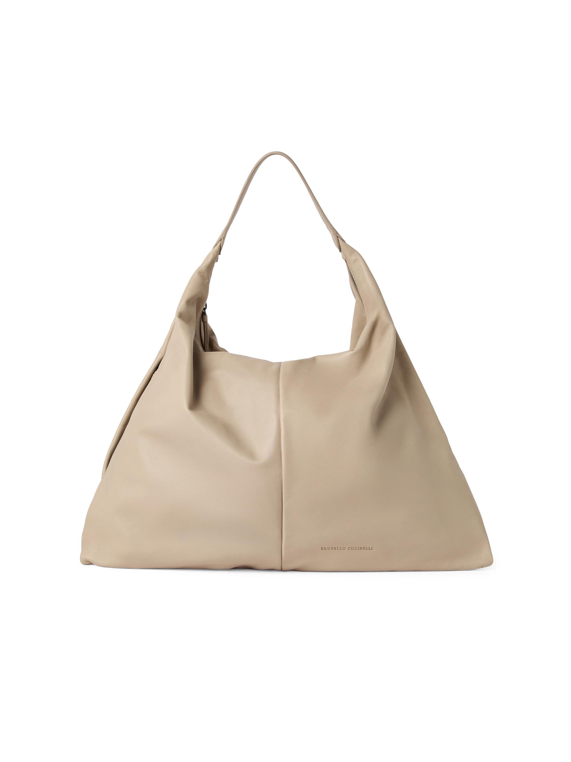 Brunello Cucinelli Women's Swing Hobo Bag in Nappa Leather - Beige