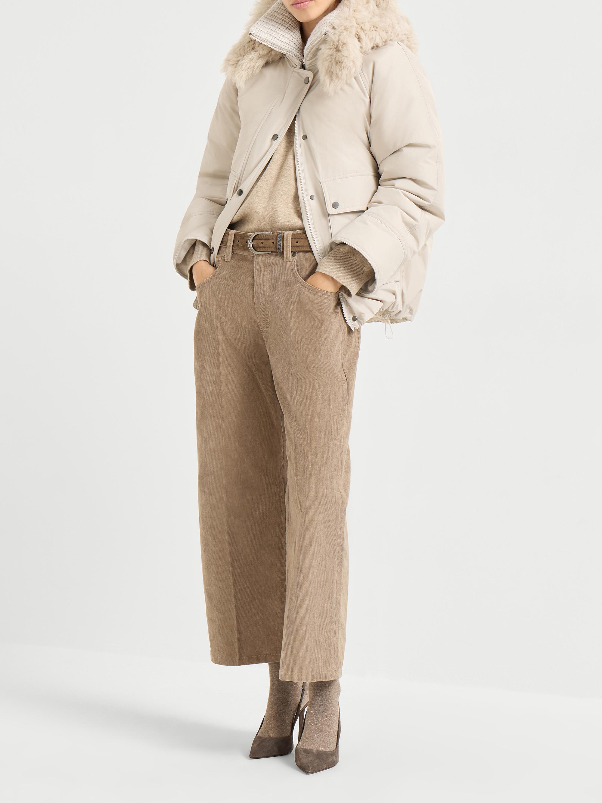 Chemise Brunello Cucinelli En Velours Côtelé Blanc – Taille XL, Neuve Sans étiquettes
