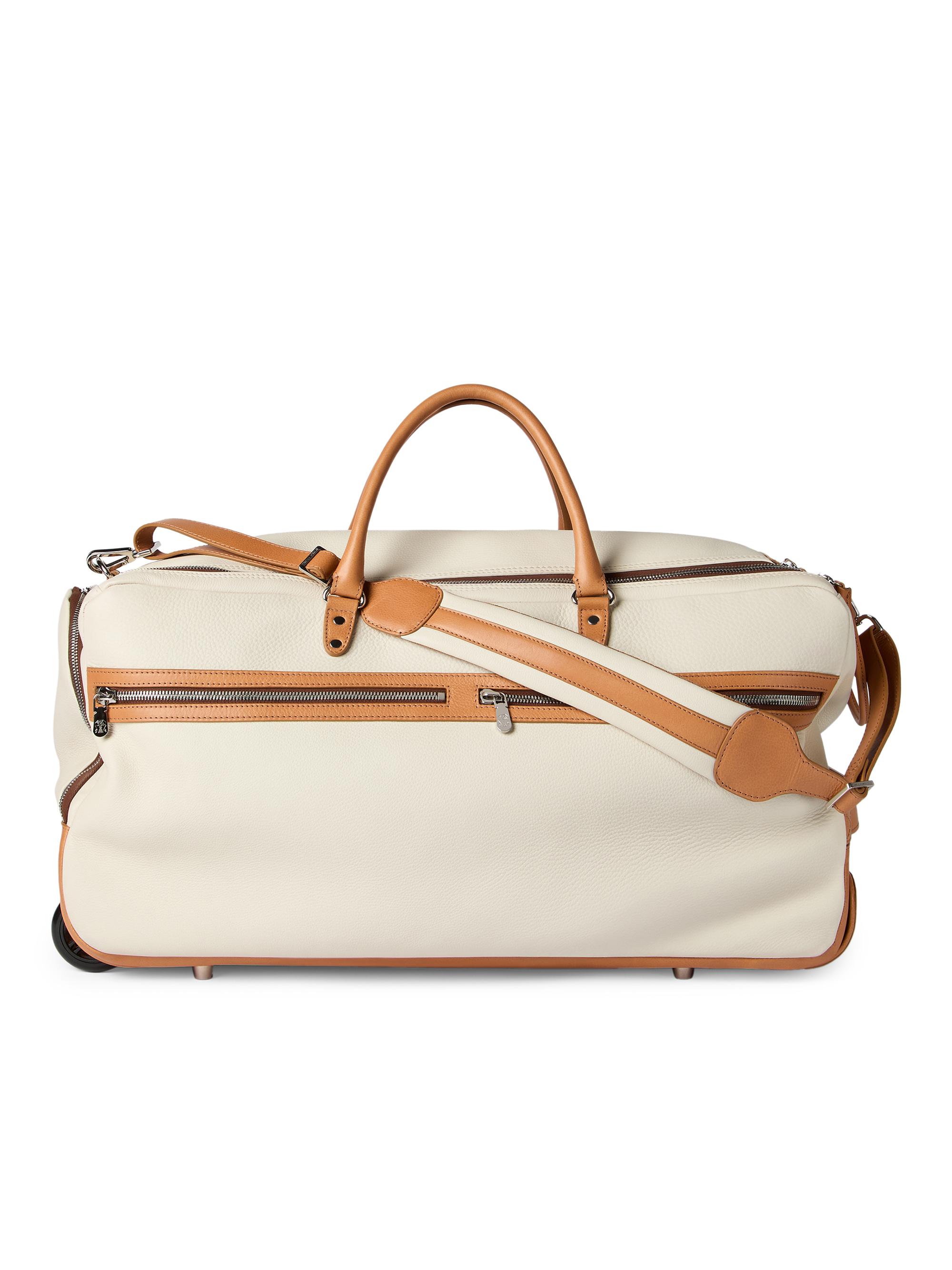 Brunello Cucinelli Grained Calfskin and Cowhide Trolley Bag | Saks